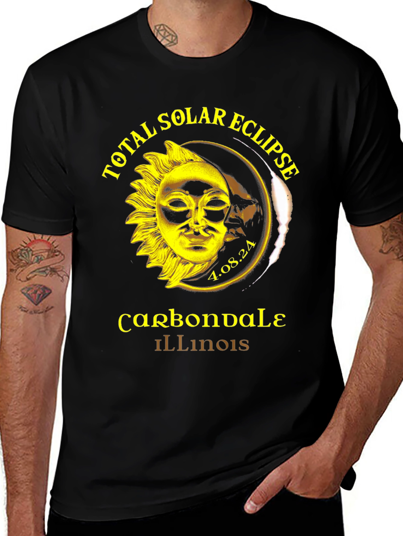 Variant 30 of Total Solar Eclipse Carbondale Illinois T-Shirt