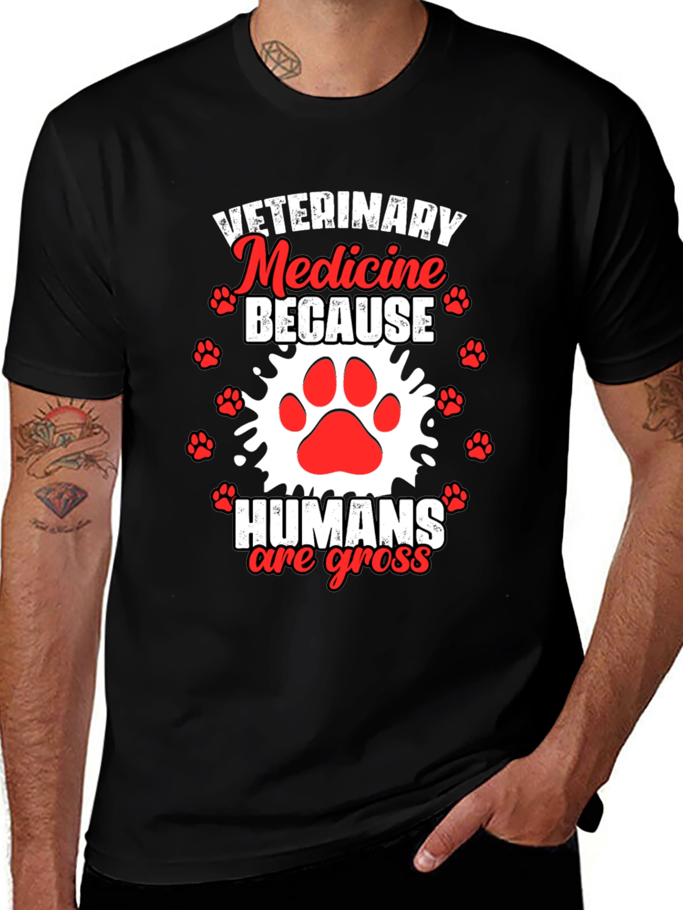 Veterinary Medicine Tee - Humans Are Gross