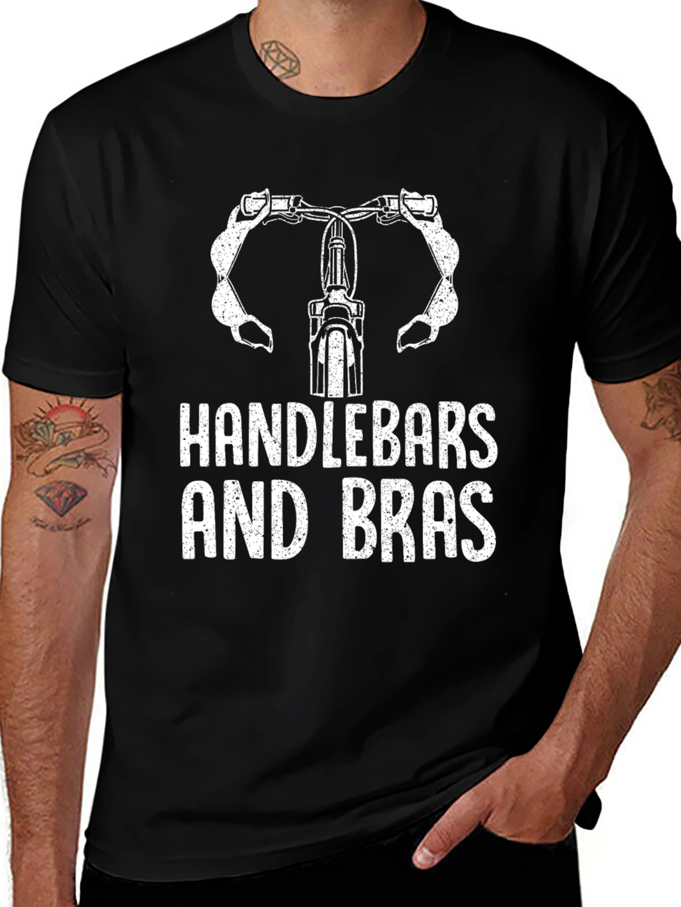 Variant 11 of Handlebars and Bras Funny T-Shirt
