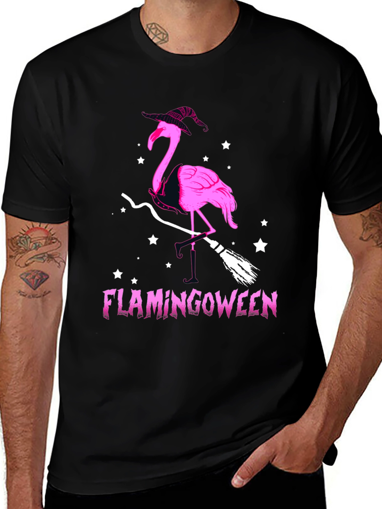 Flamingoween T-Shirt - Halloween Flamingo Tee