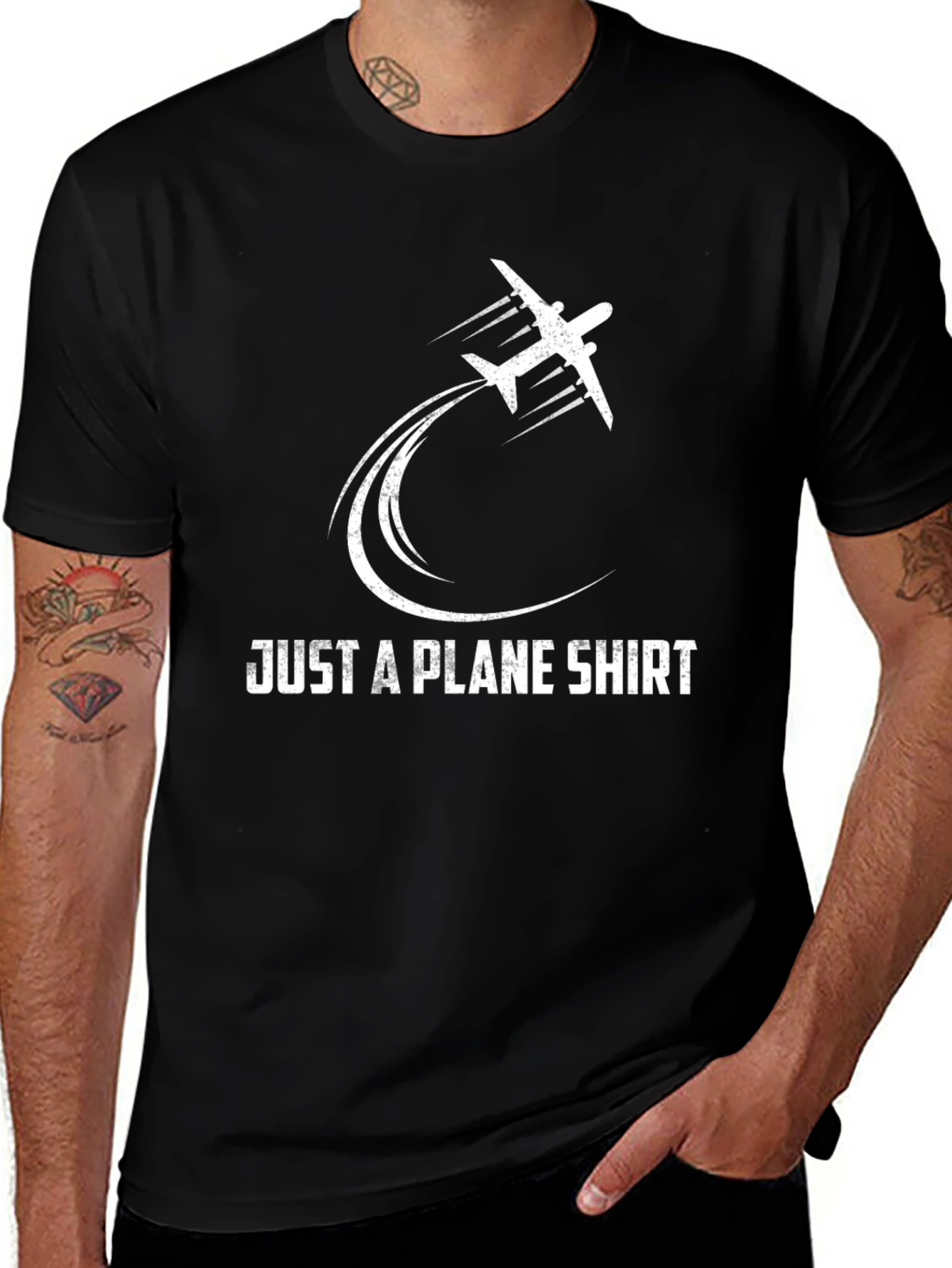 Variant 26 of Just A Plane Shirt - Aviation Themed Tee