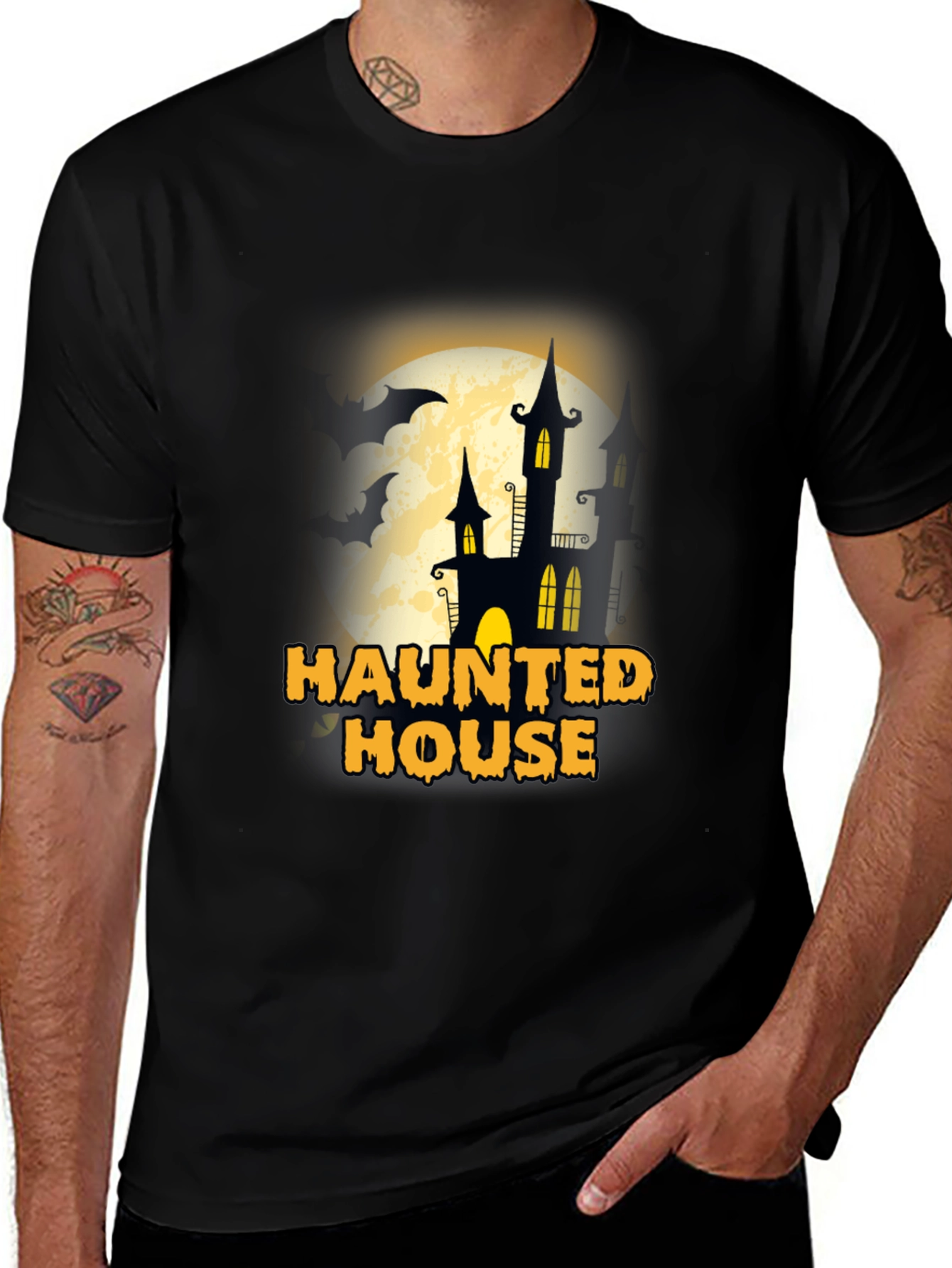 Variant 21 of Haunted House Halloween T-Shirt