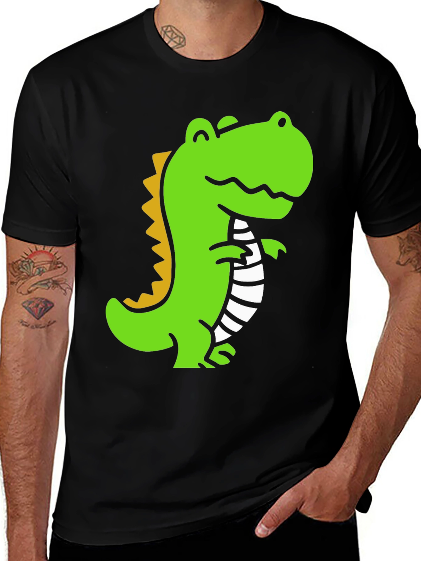 Variant 2 of Dino T-Shirt - Cute Cartoon Dinosaur Graphic Tee