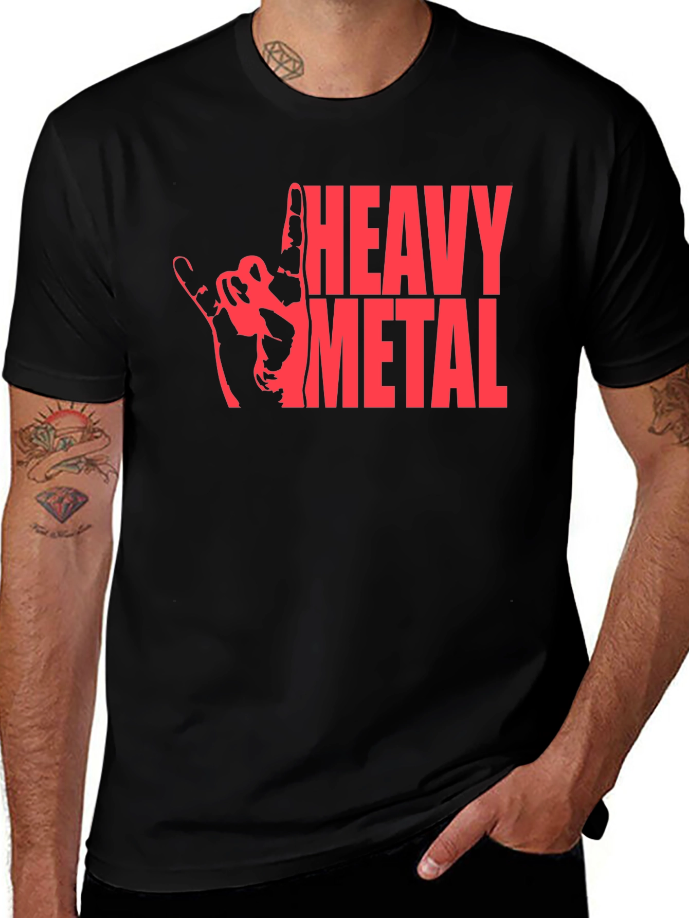 Variant 24 of Heavy Metal Graphic T-Shirt - Rock On!