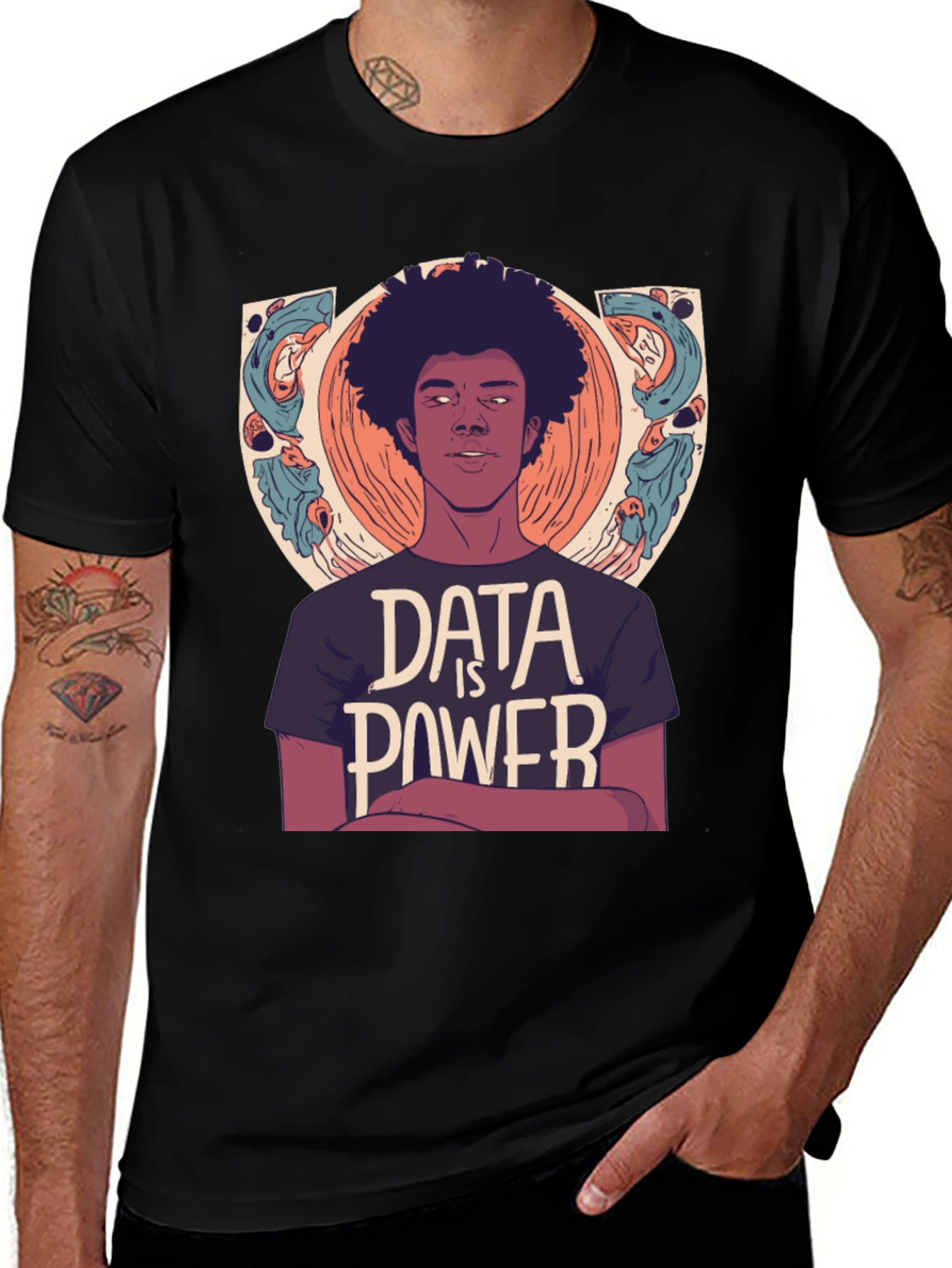 Data is Power Graphic T-Shirt
