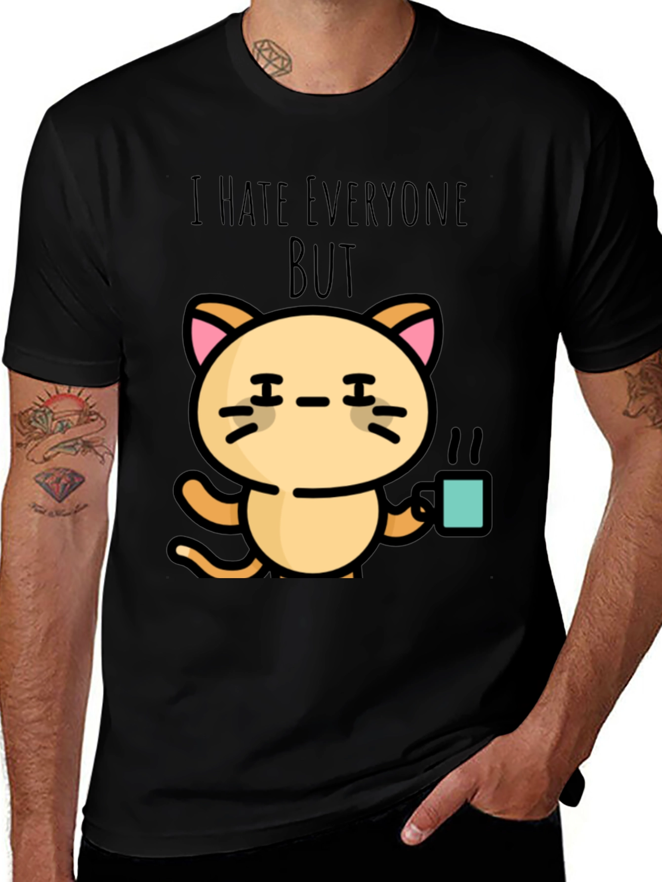 Variant 8 of I Hate Everyone But Cat T-Shirt