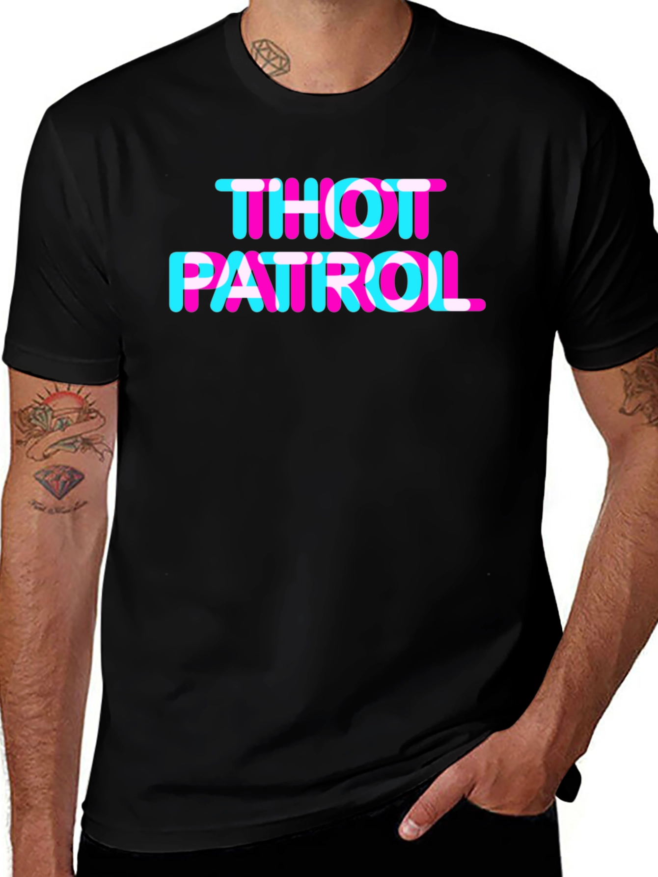 Variant 23 of THOT PATROL Graphic Tee - TikTok Trend Inspired