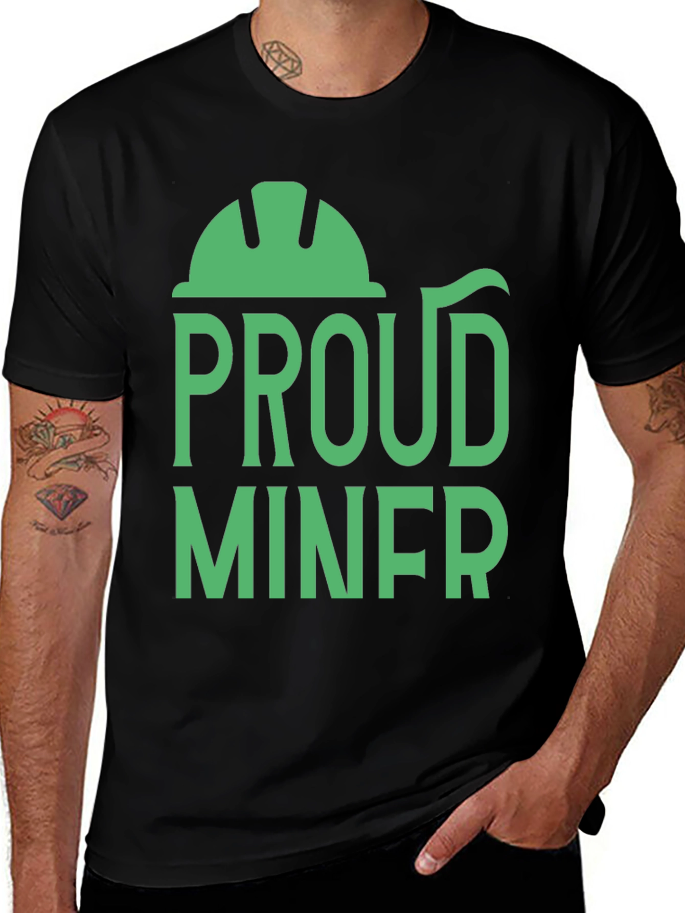 Proud Miner Graphic Tee - Black