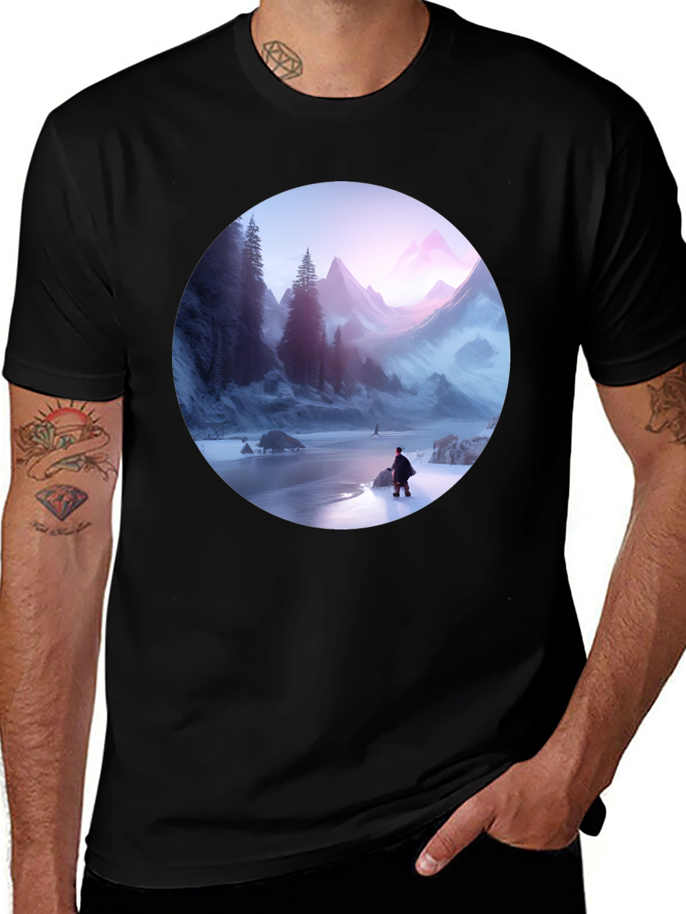 Variant 24 of Scenic Mountain View Graphic Tee