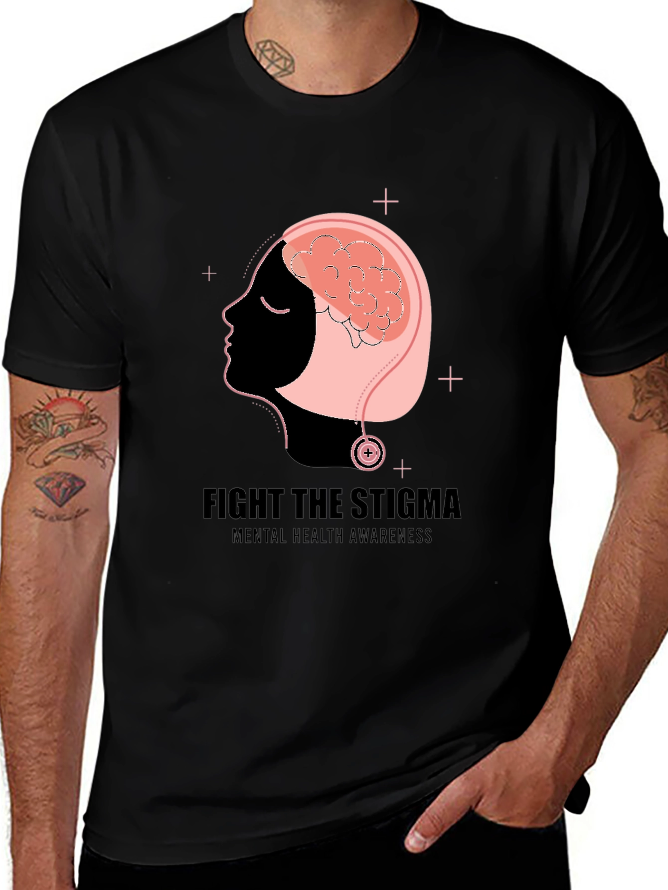 Variant 26 of Fight the Stigma Mental Health Awareness Tee