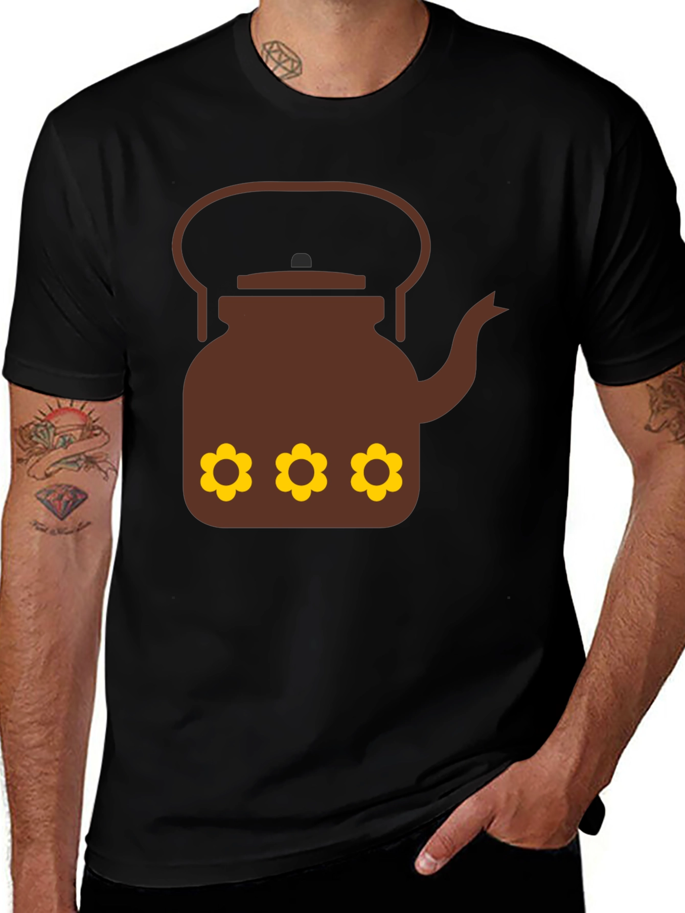 Variant 29 of Retro Teapot Graphic T-Shirt - Funky Casual Tee
