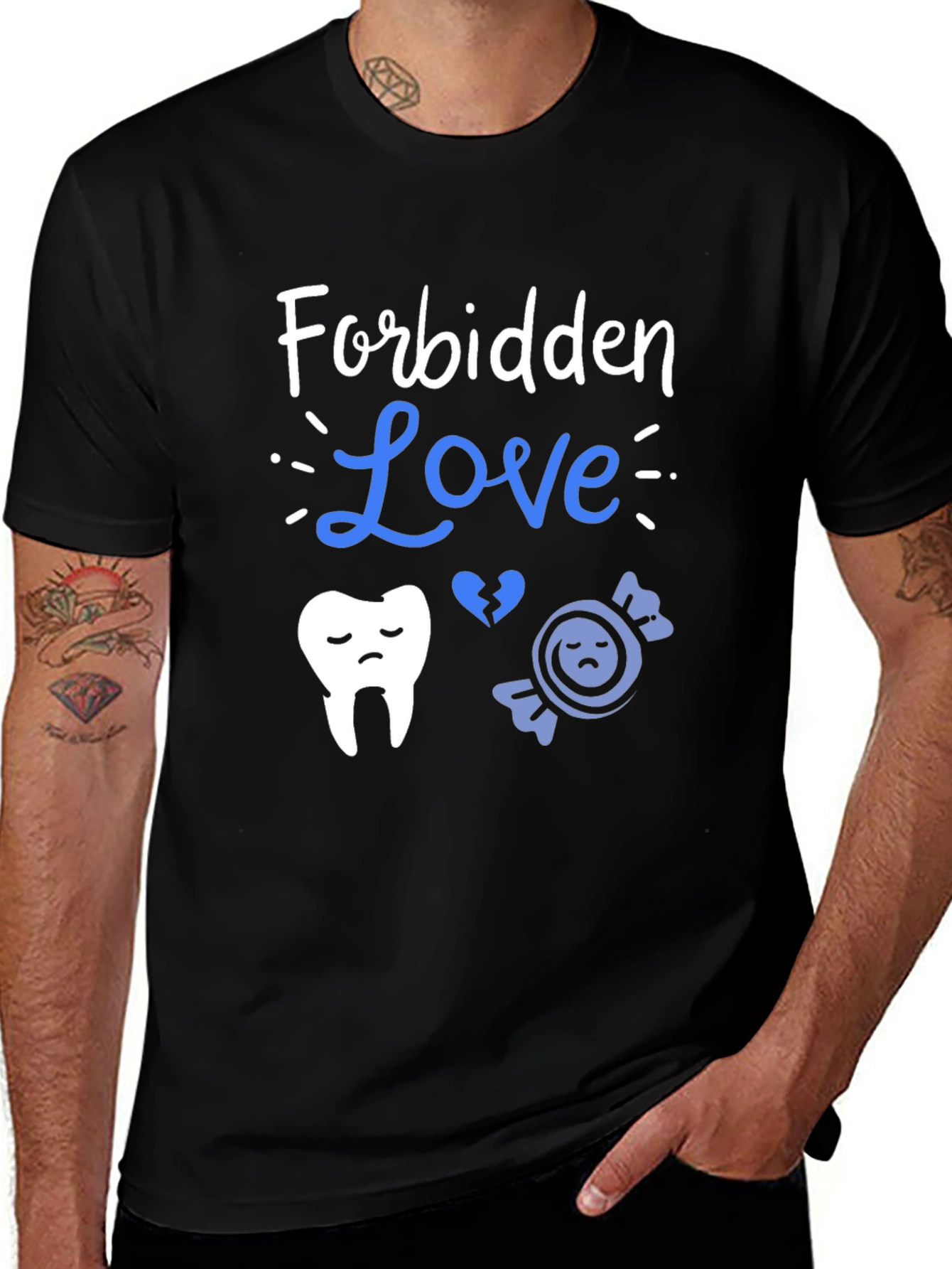 Variant 16 of Forbidden Love T-Shirt - Dental Health Humor Tee