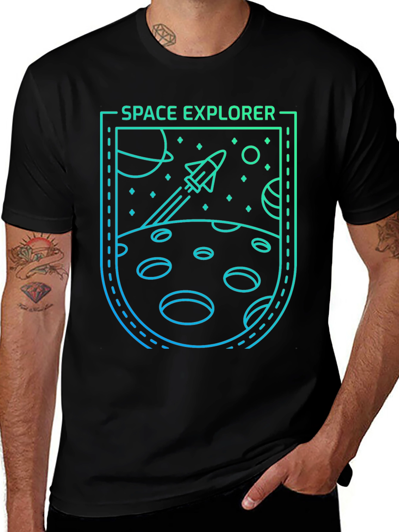 Variant 16 of Space Explorer Graphic T-Shirt