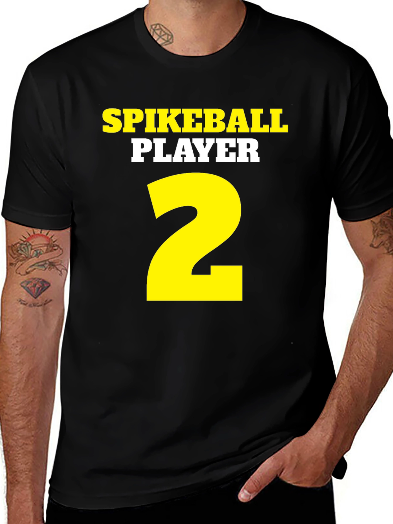 Spikeball Player #2 T-Shirt - Black