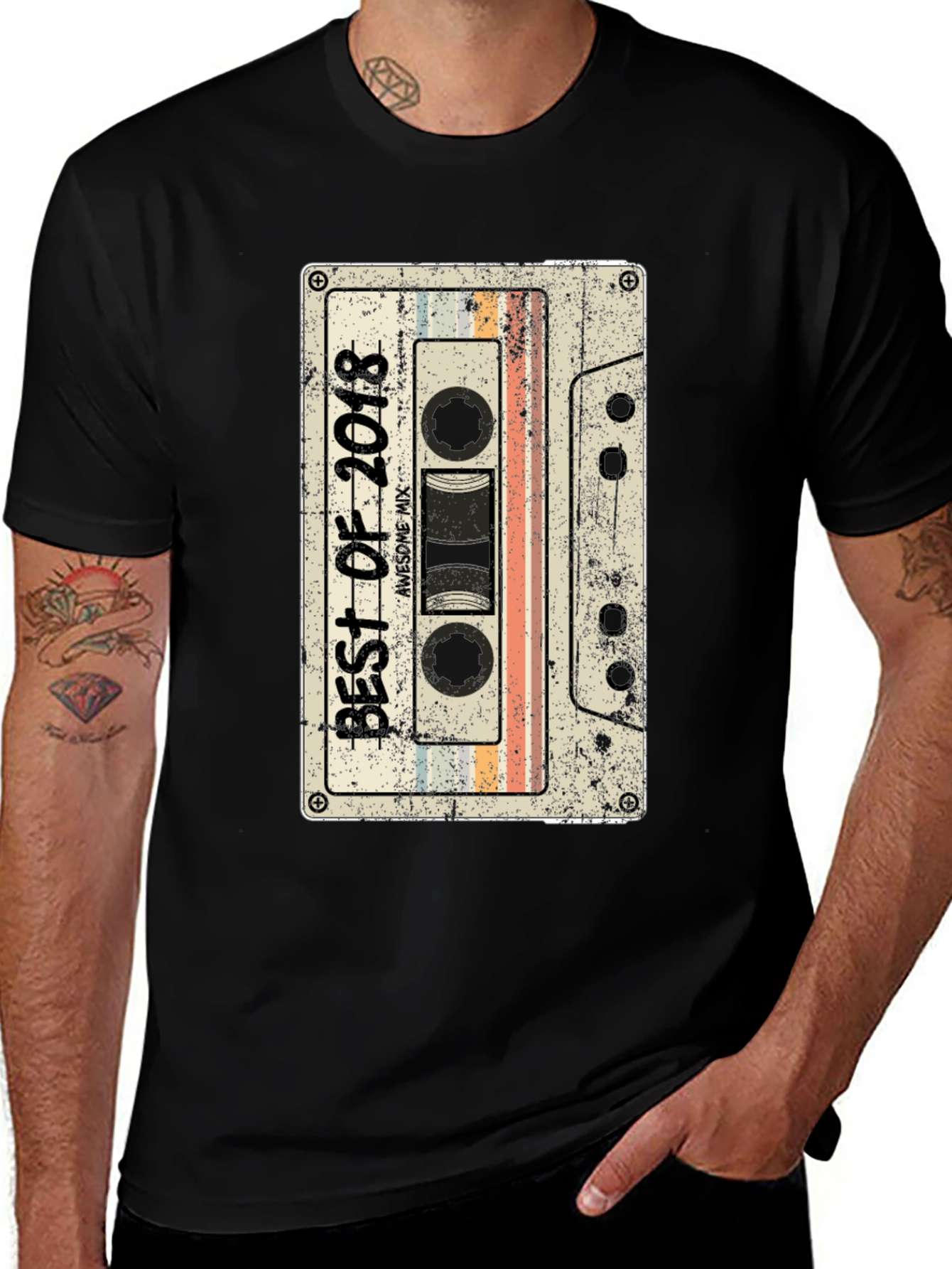 Variant 6 of Retro 2018 Cassette Tape T-Shirt