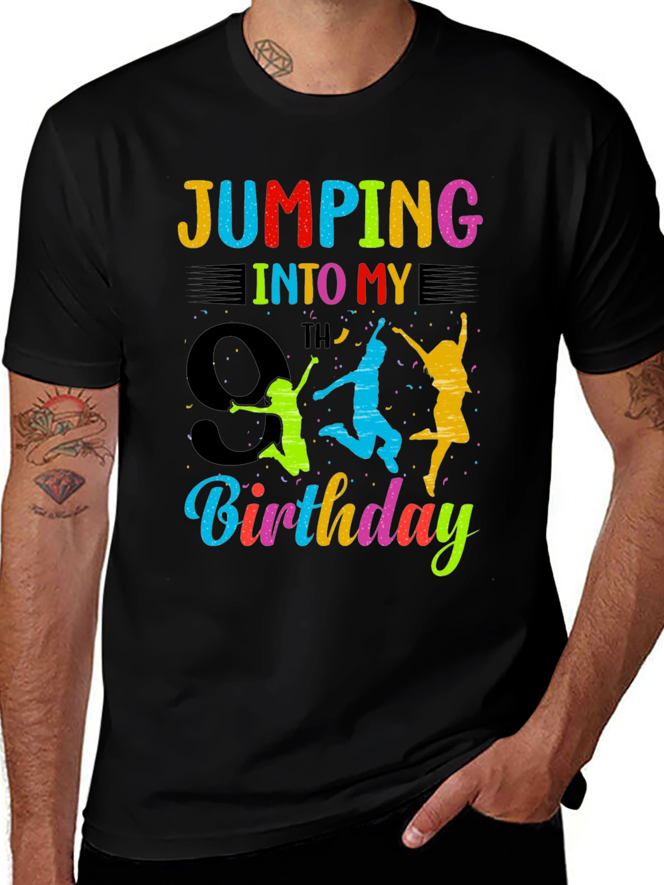 Variant 8 of 9th Birthday Jumping Graphic Tee