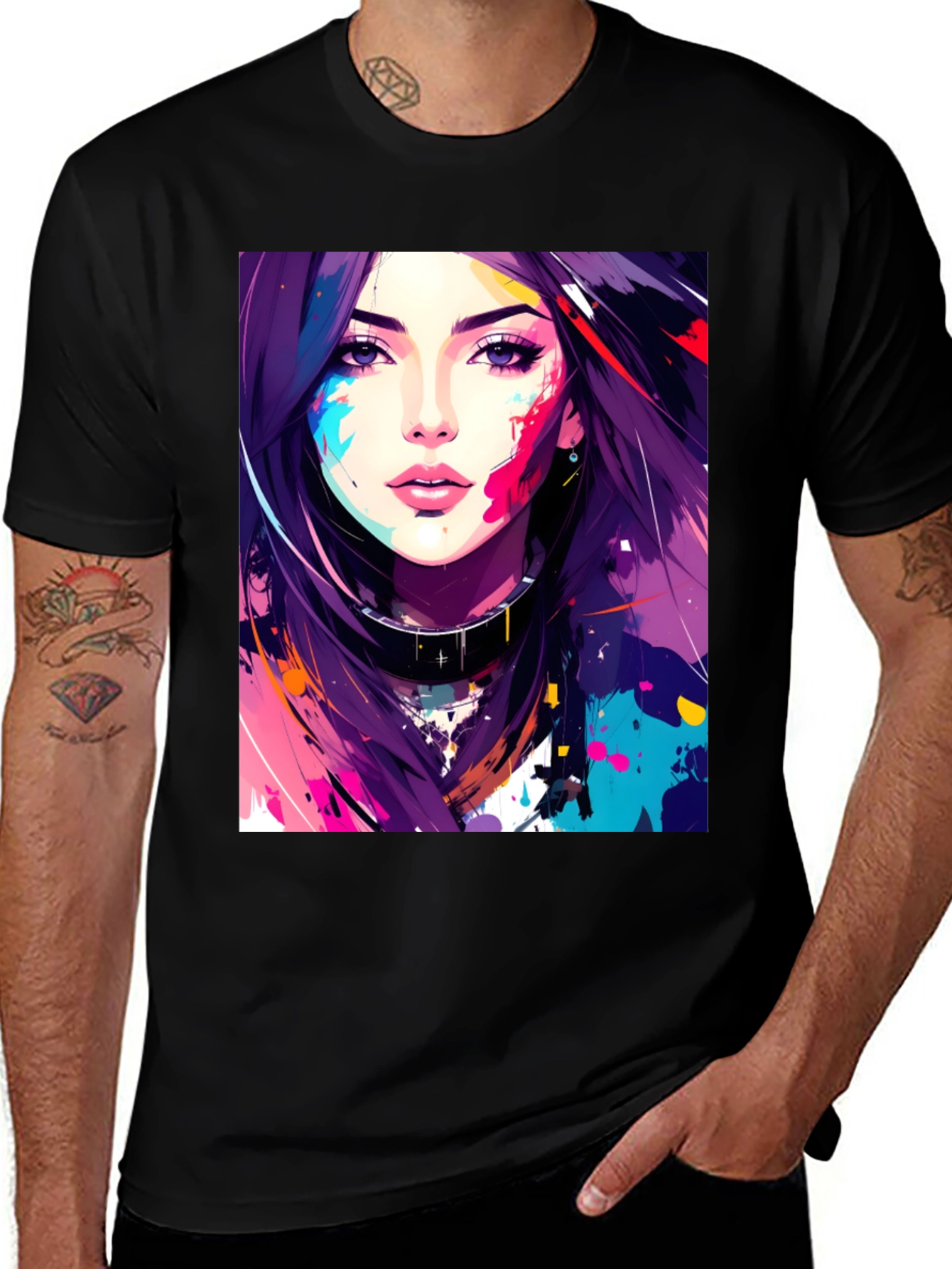 Variant 17 of Abstract Art Girl Graphic T-Shirt