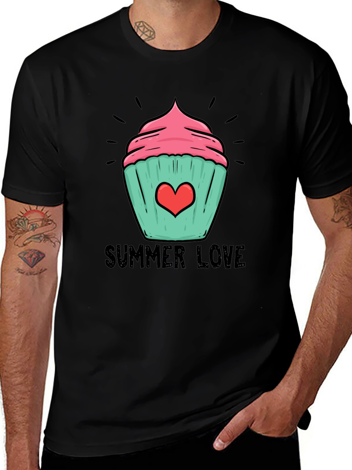Variant 27 of Summer Love Cupcake Graphic Tee