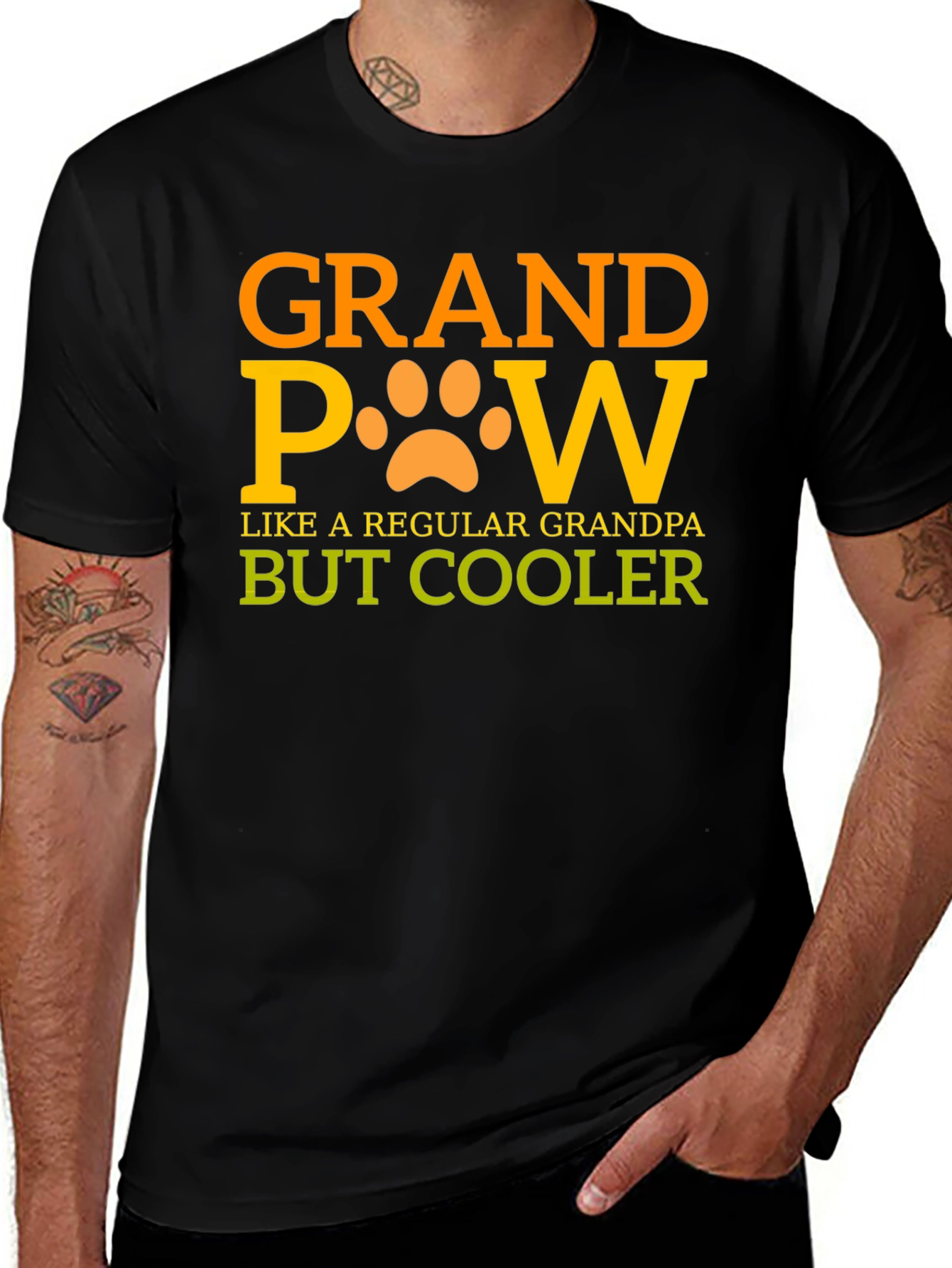 Grand Paw: Cool Grandpa Dog Lover T-Shirt