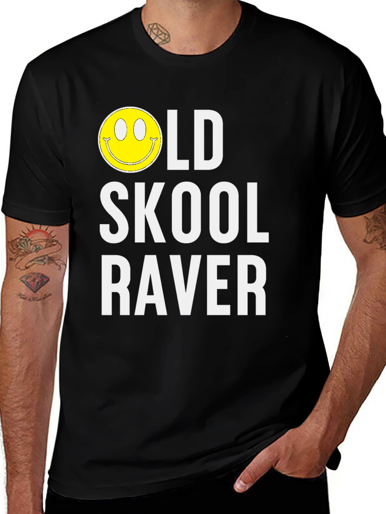 Variant 10 of Old Skool Raver Graphic T-Shirt
