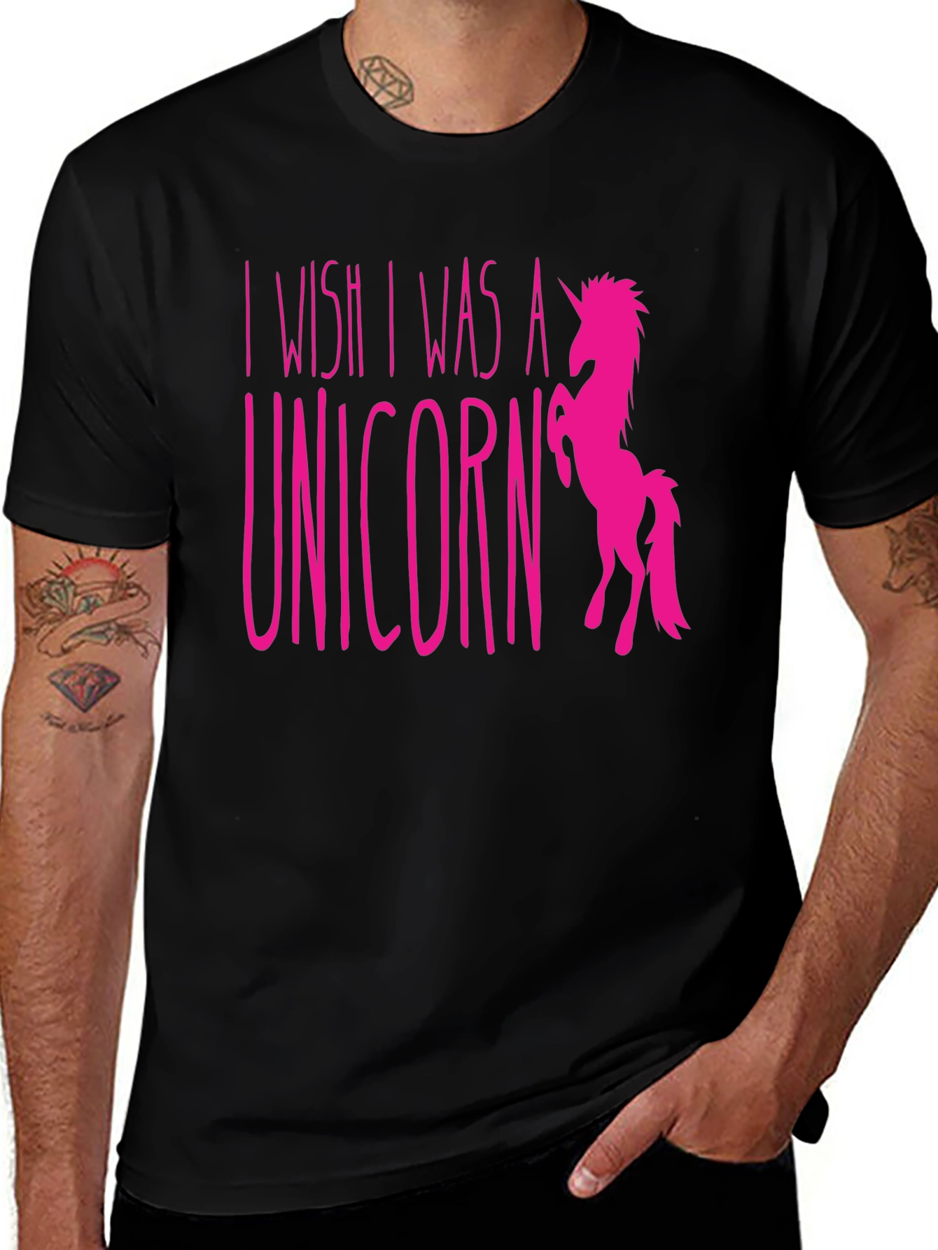 Variant 6 of I Wish I Was a Unicorn Graphic T-Shirt