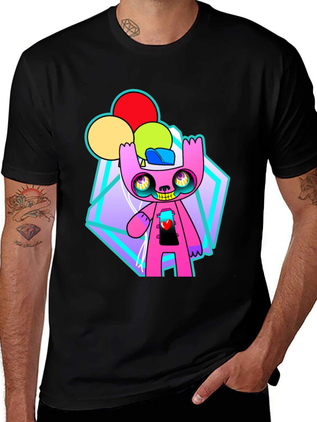 Variant 5 of Funky Cartoon Character Graphic Tee