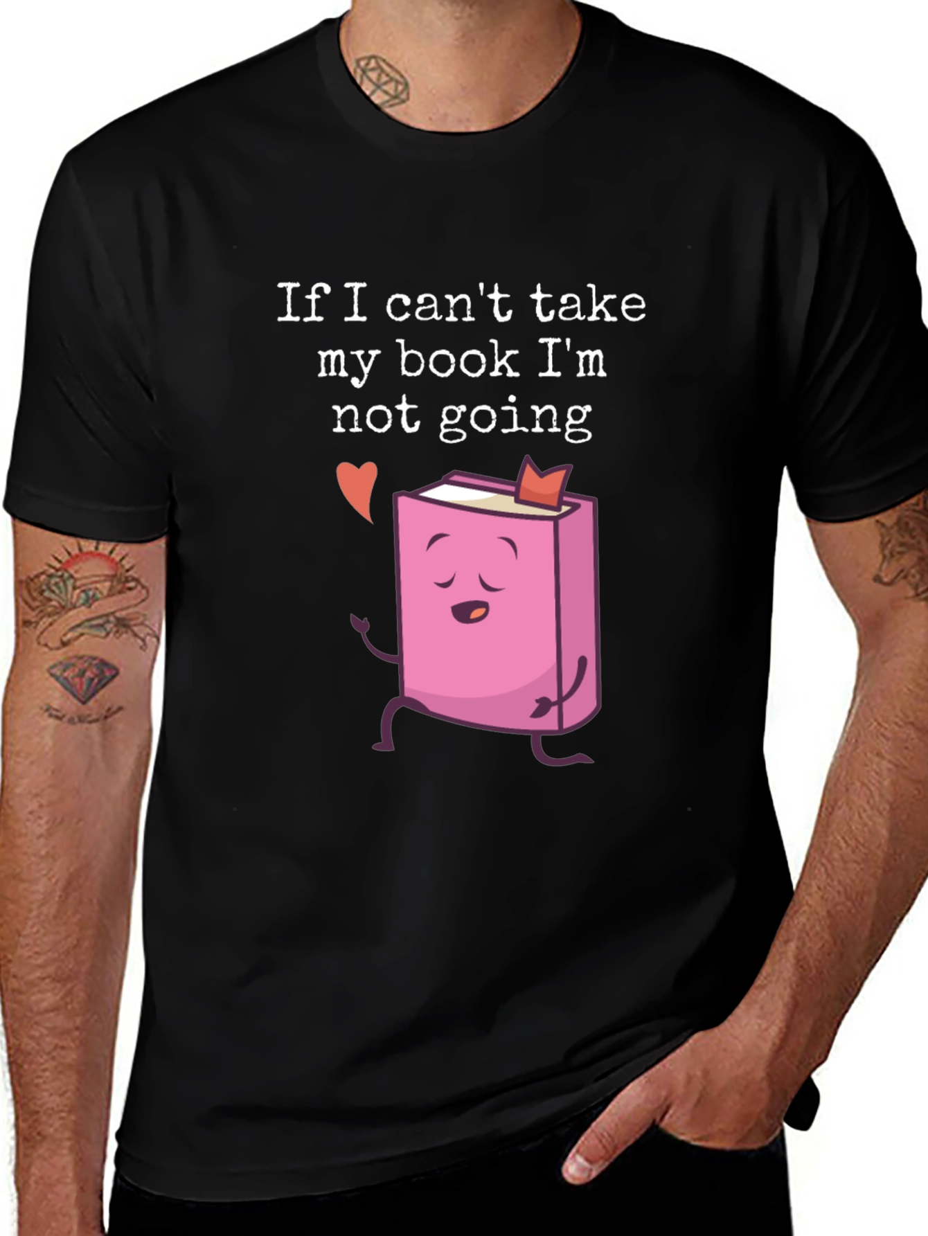 Variant 23 of Book Lover's Tee: If I Can't Take My Book T-Shirt