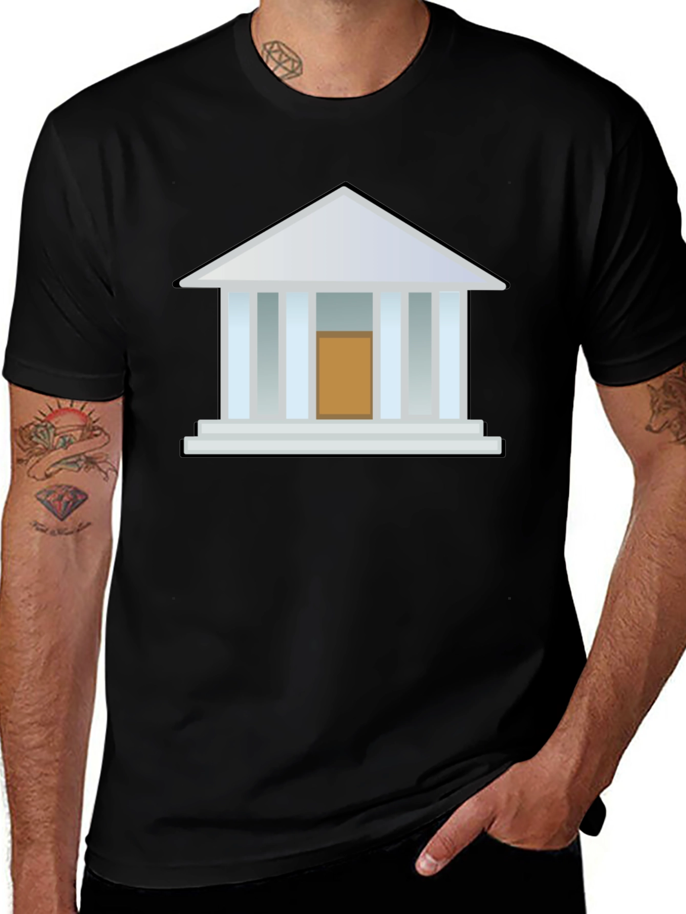 Variant 8 of Architectural Graphic T-Shirt - Classic Design