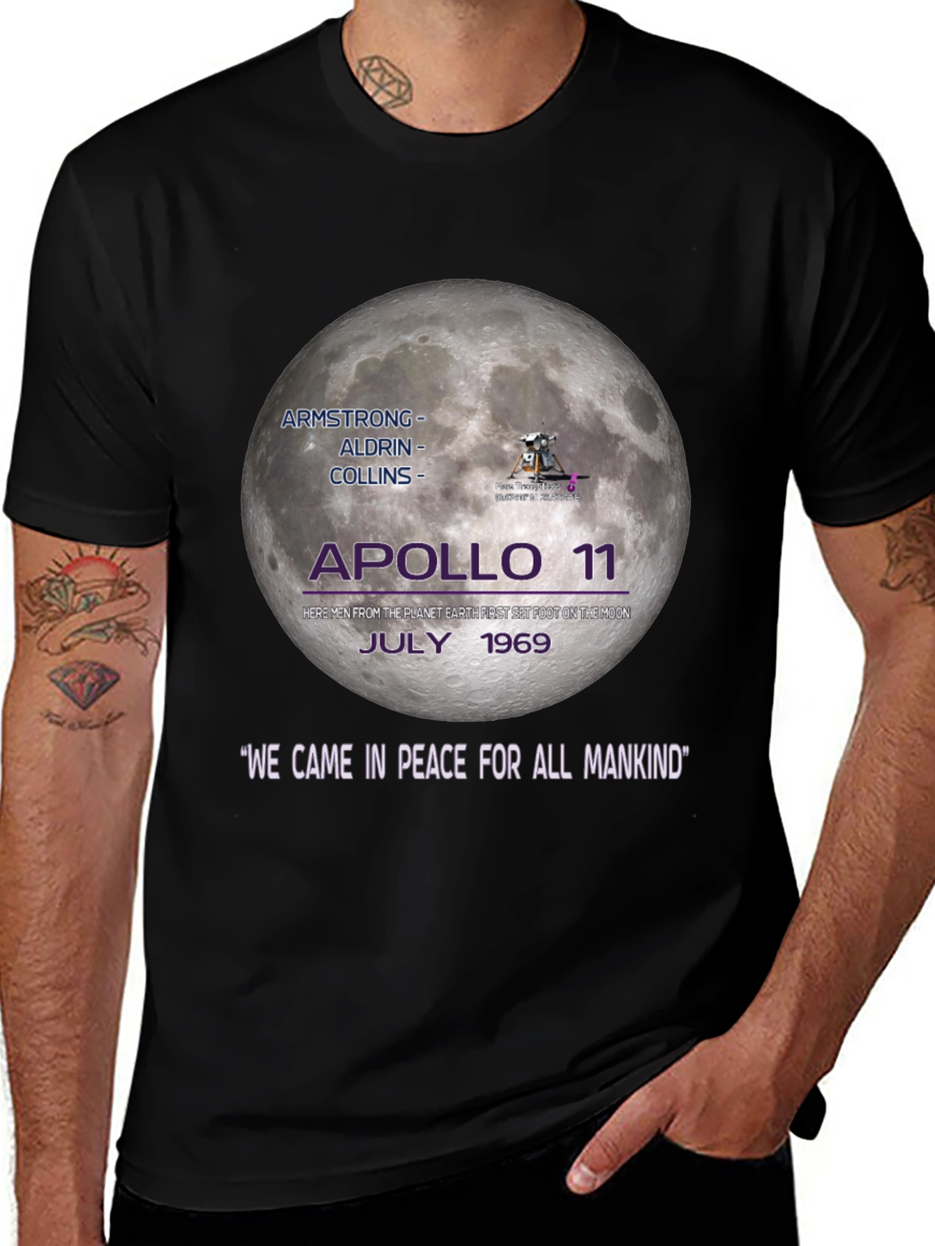Apollo 11 Moon Landing Graphic T-Shirt