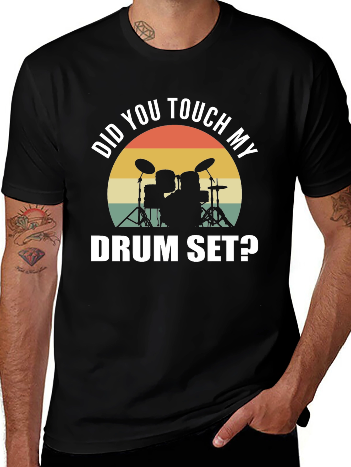 Variant 9 of Did You Touch My Drum Set? T-Shirt