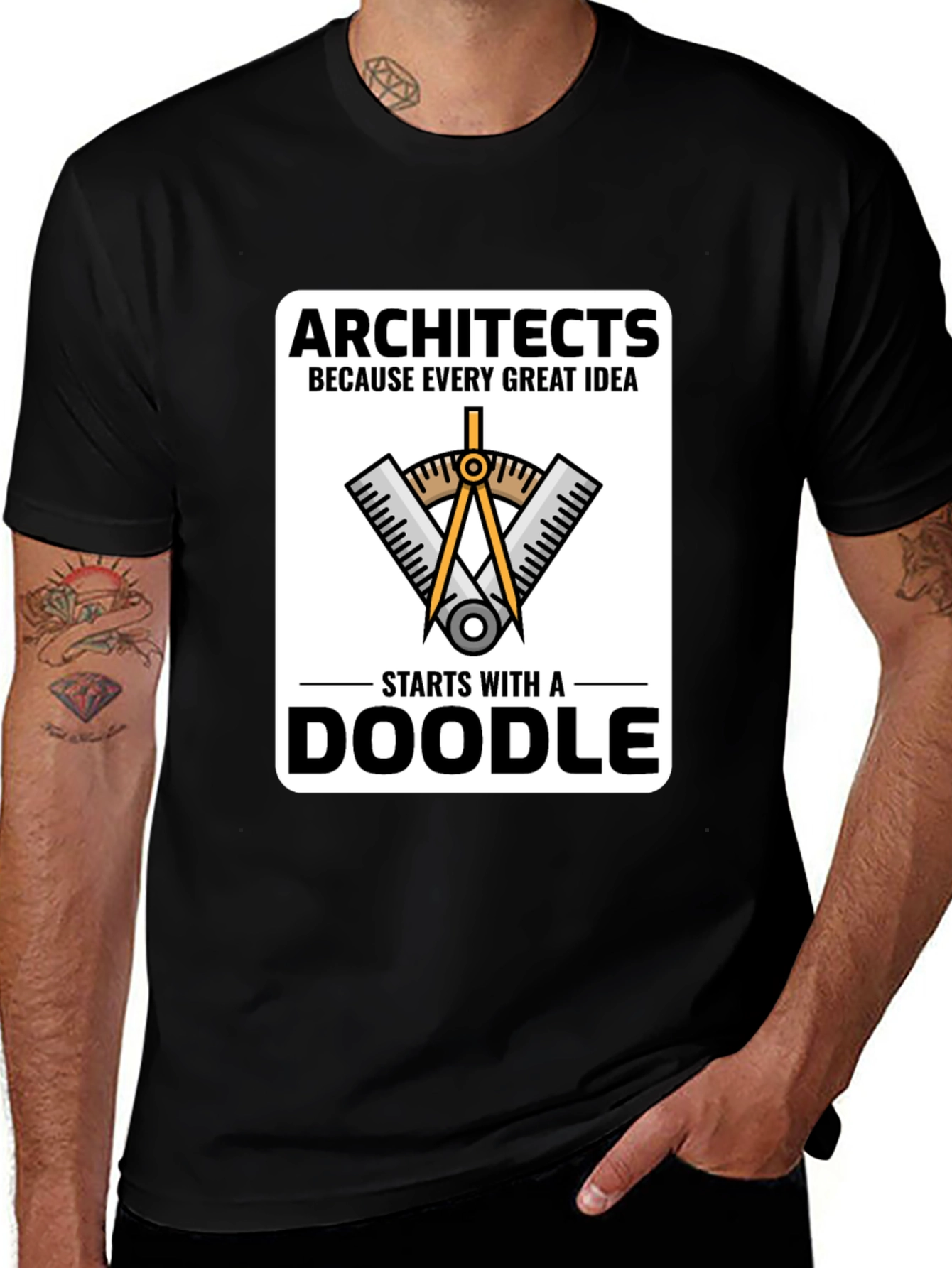 Variant 10 of Architects Doodle T-Shirt - Great Idea Tee