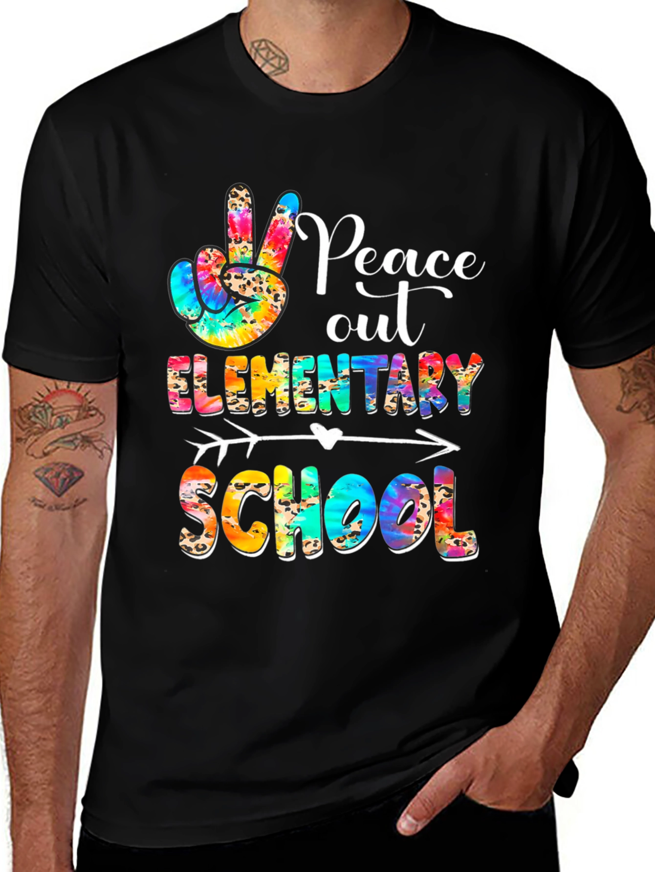 Variant 30 of Peace Out Elementary School T-Shirt