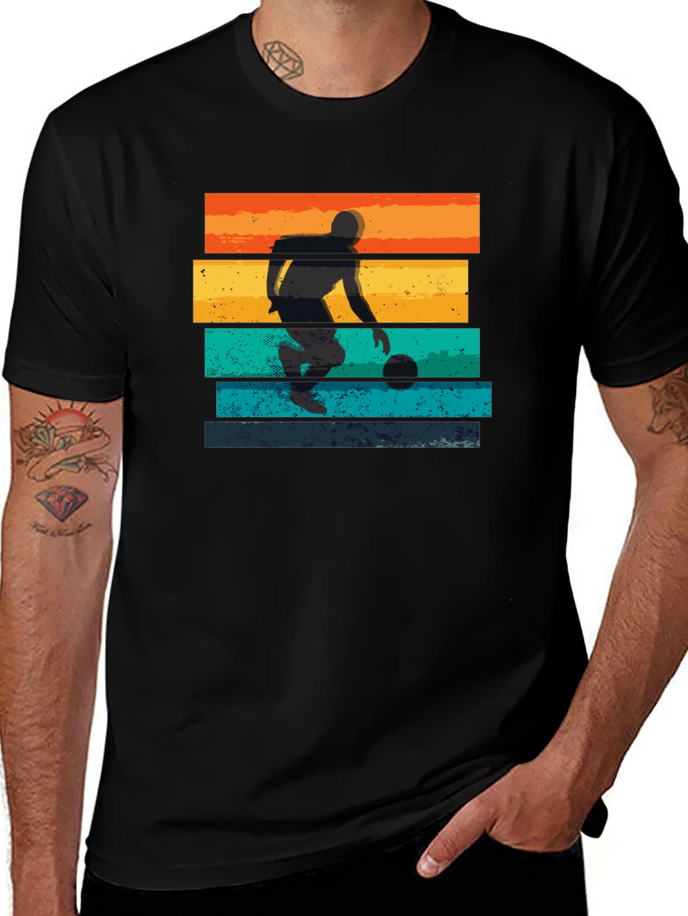 Variant 29 of Retro Basketball Player Graphic T-Shirt