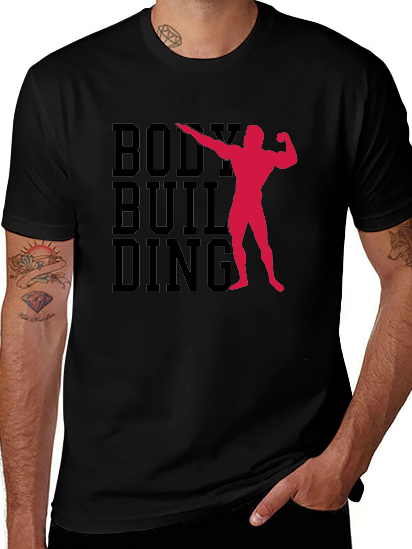 Variant 25 of Bodybuilding Graphic Print T-Shirt