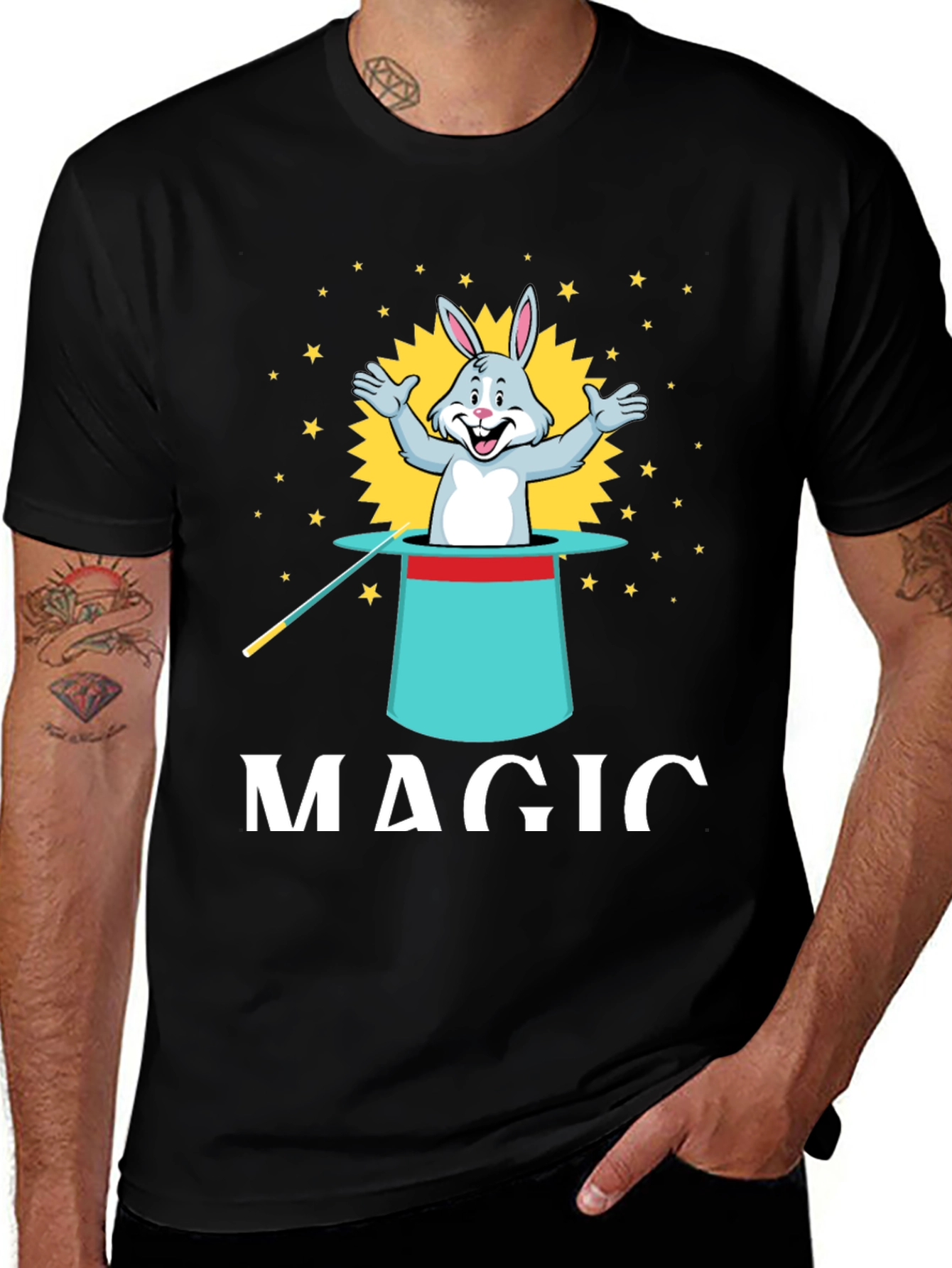 Variant 30 of Magic Rabbit Tee - Illusionist Style
