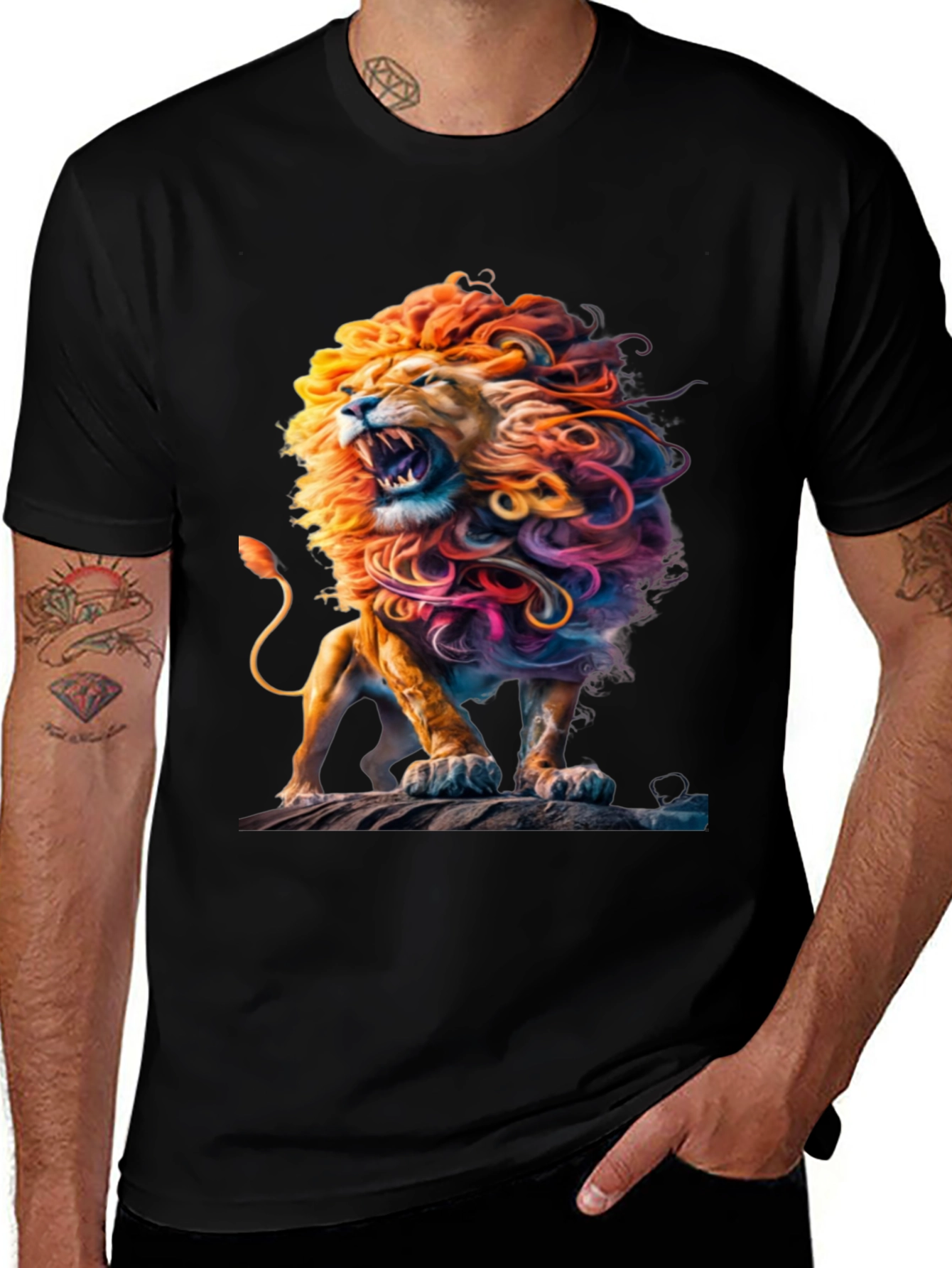 Variant 24 of Roaring Lion Graphic Tee - Bold Animal Print