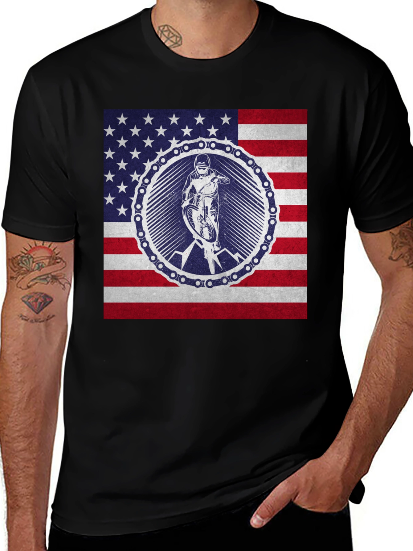 Variant 22 of American Biker Graphic Tee