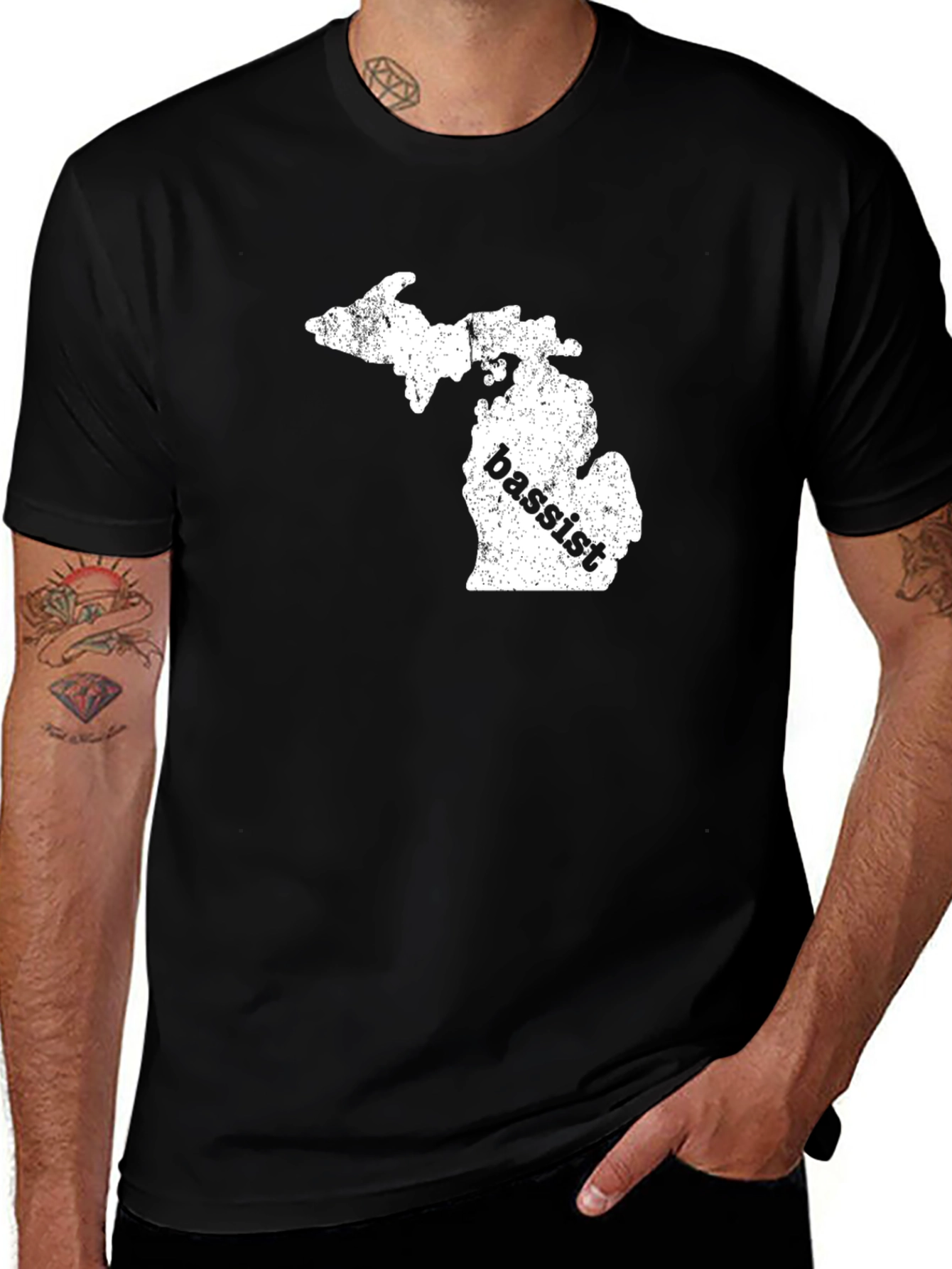 Variant 26 of Bassist Michigan State Graphic Tee