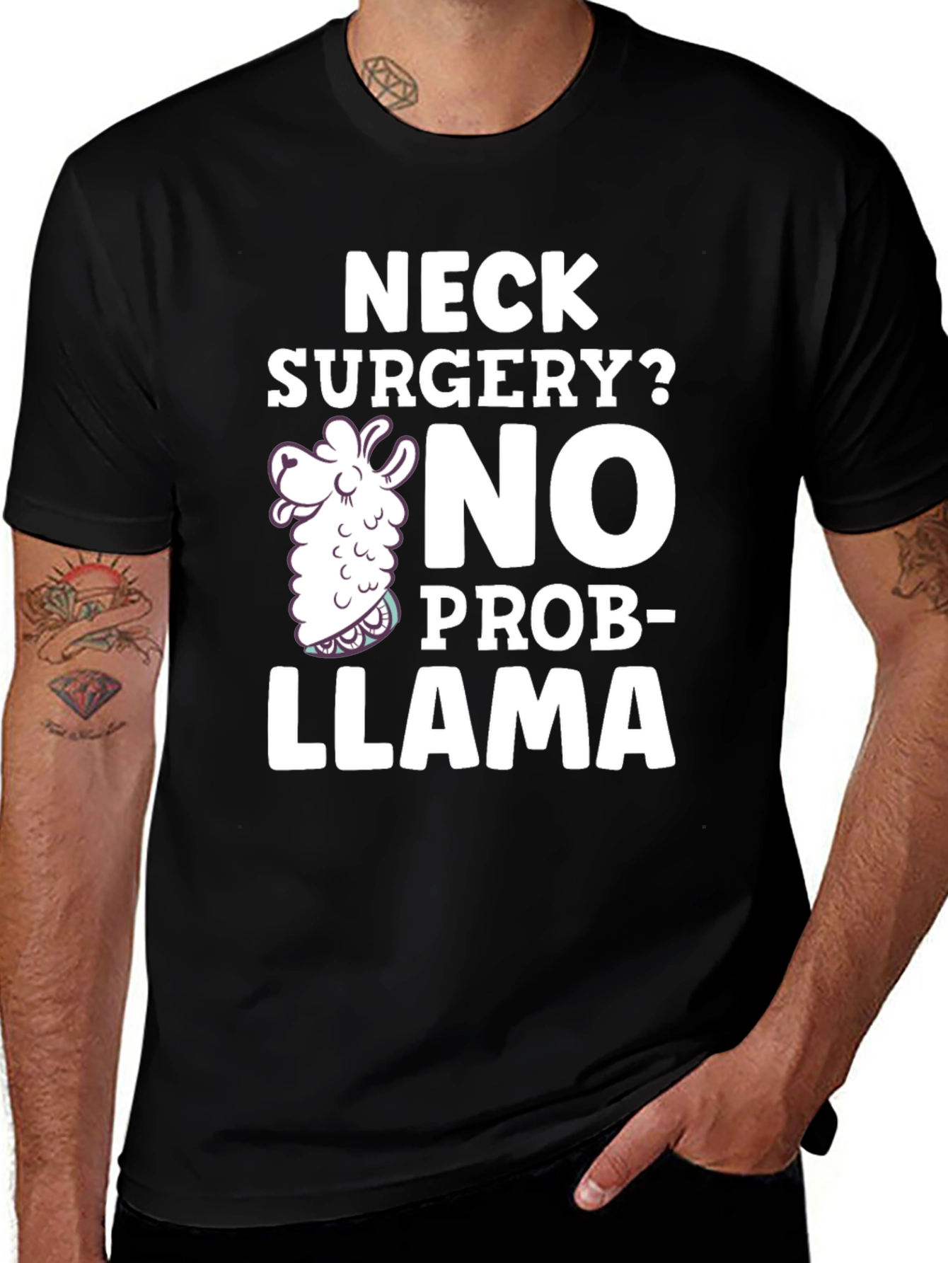 Variant 6 of Neck Surgery? No Prob-Llama Funny T-Shirt