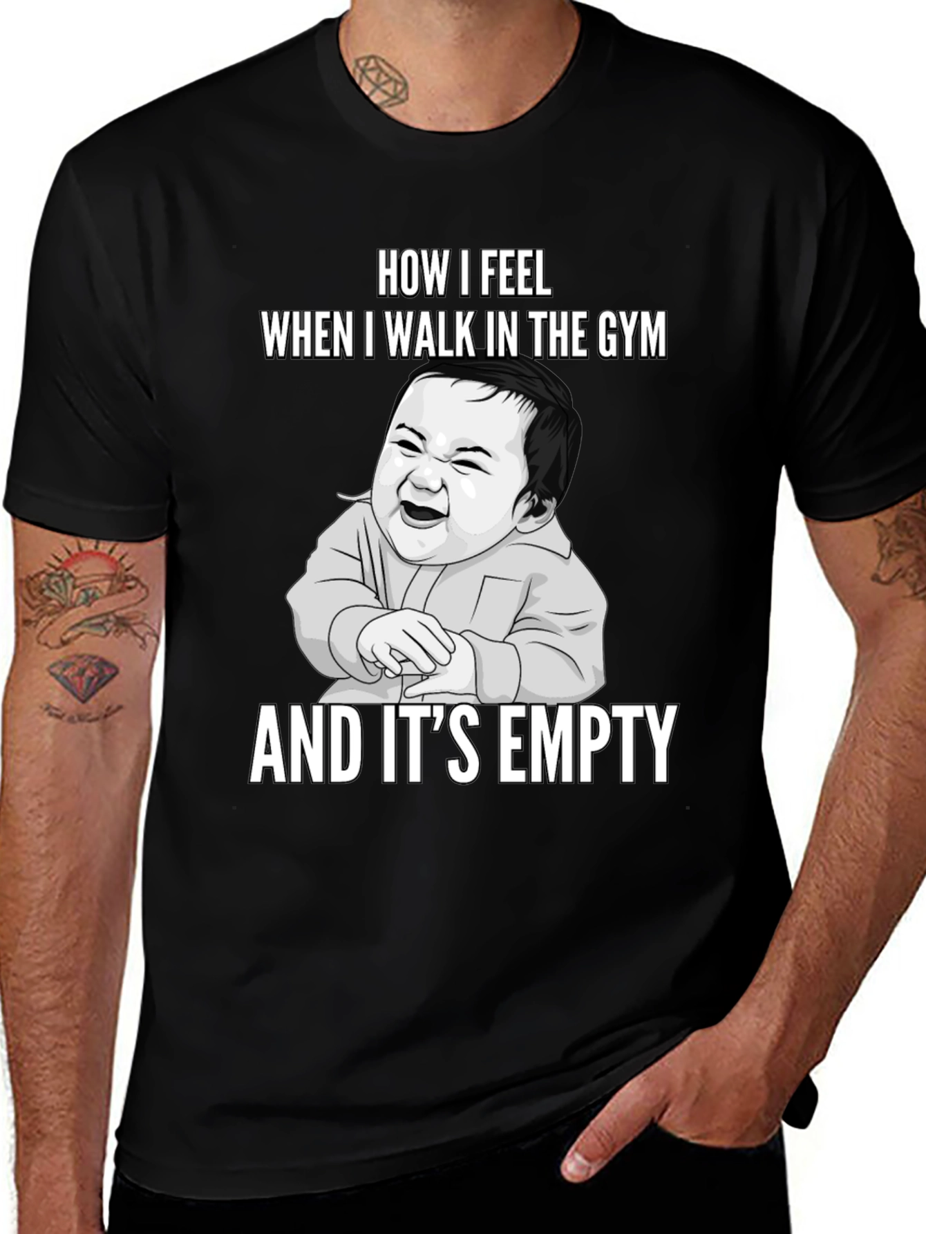 Variant 9 of Funny Gym T-Shirt: How I Feel When The Gym Is Empty