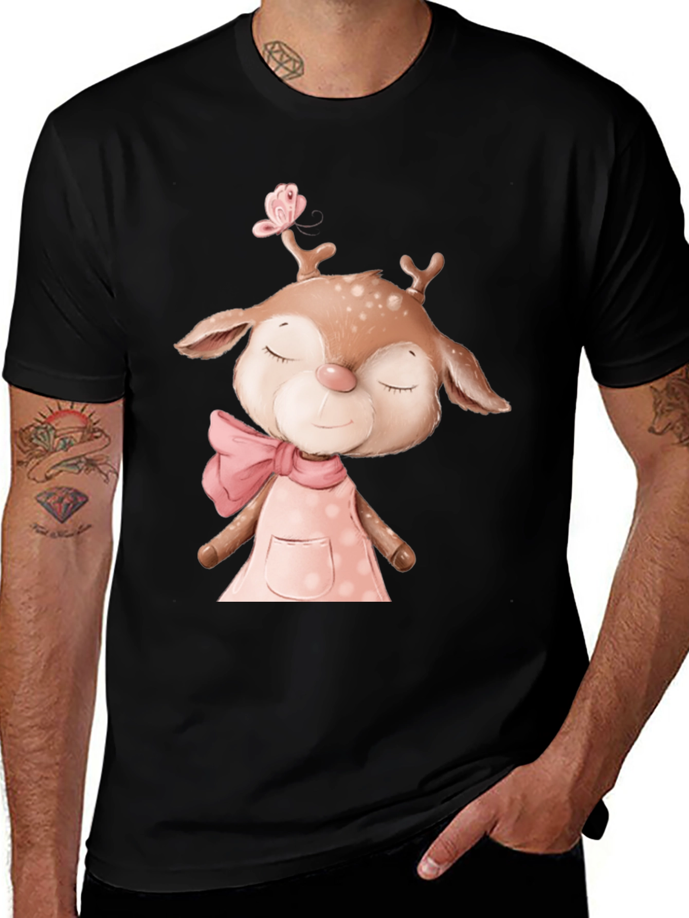 Variant 19 of Cute Deer Graphic Tee - Soft Cotton Comfort