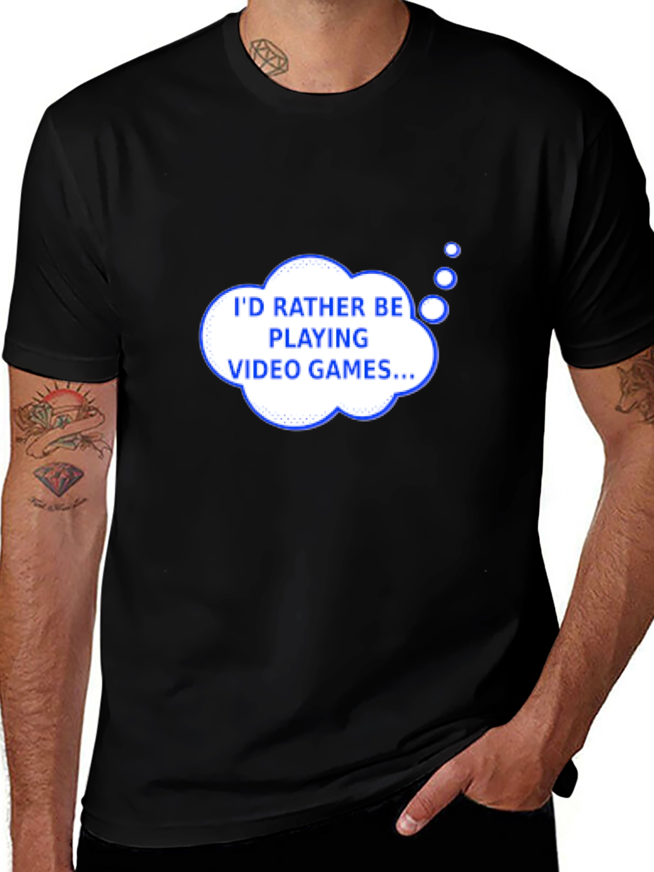 Variant 9 of I'd Rather Be Playing Video Games T-Shirt