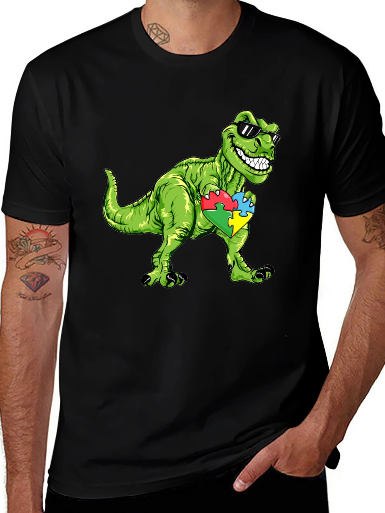 Variant 19 of Dino Autism Awareness T-Shirt