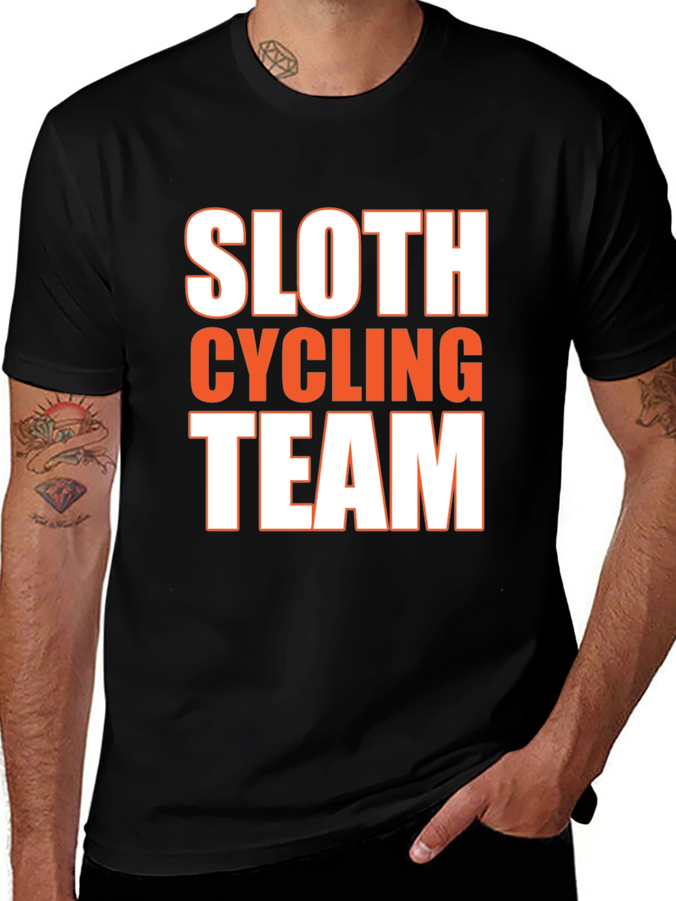 Variant 30 of Sloth Cycling Team Funny Graphic T-Shirt
