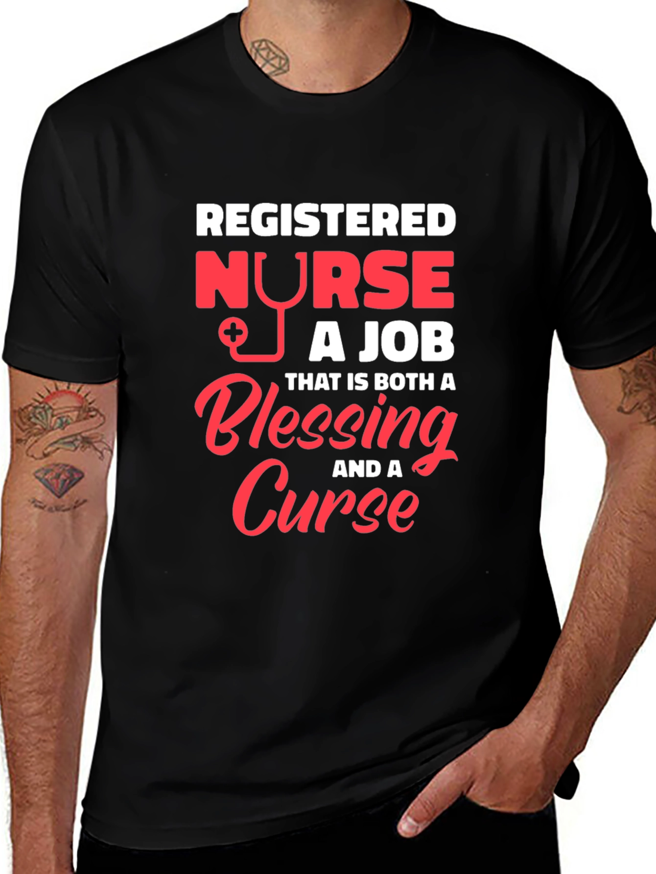 Variant 8 of Registered Nurse Blessing & Curse Tee
