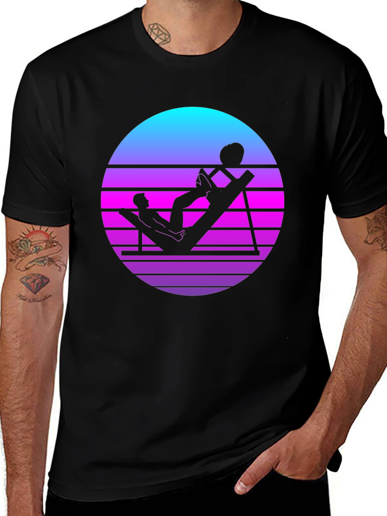 Variant 15 of Retro Gym T-Shirt - Vaporwave Workout Tee