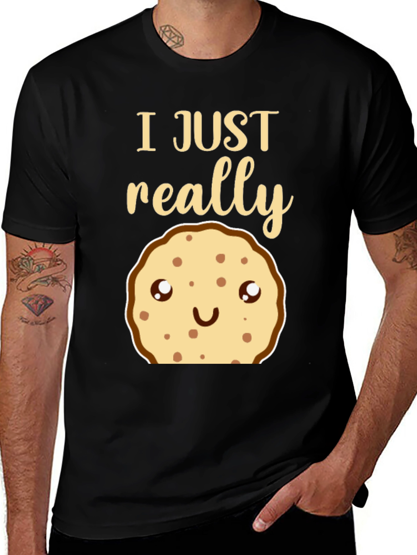 Variant 8 of Cookie Lover's T-Shirt - I Just Really Like Cookies!