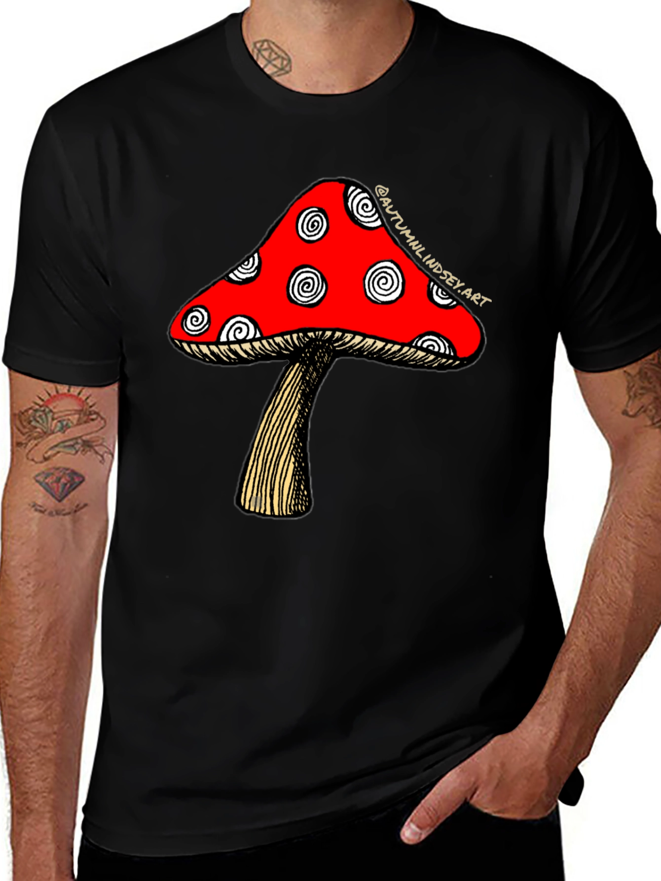 Mushroom Graphic Tee - Funky Casual Style