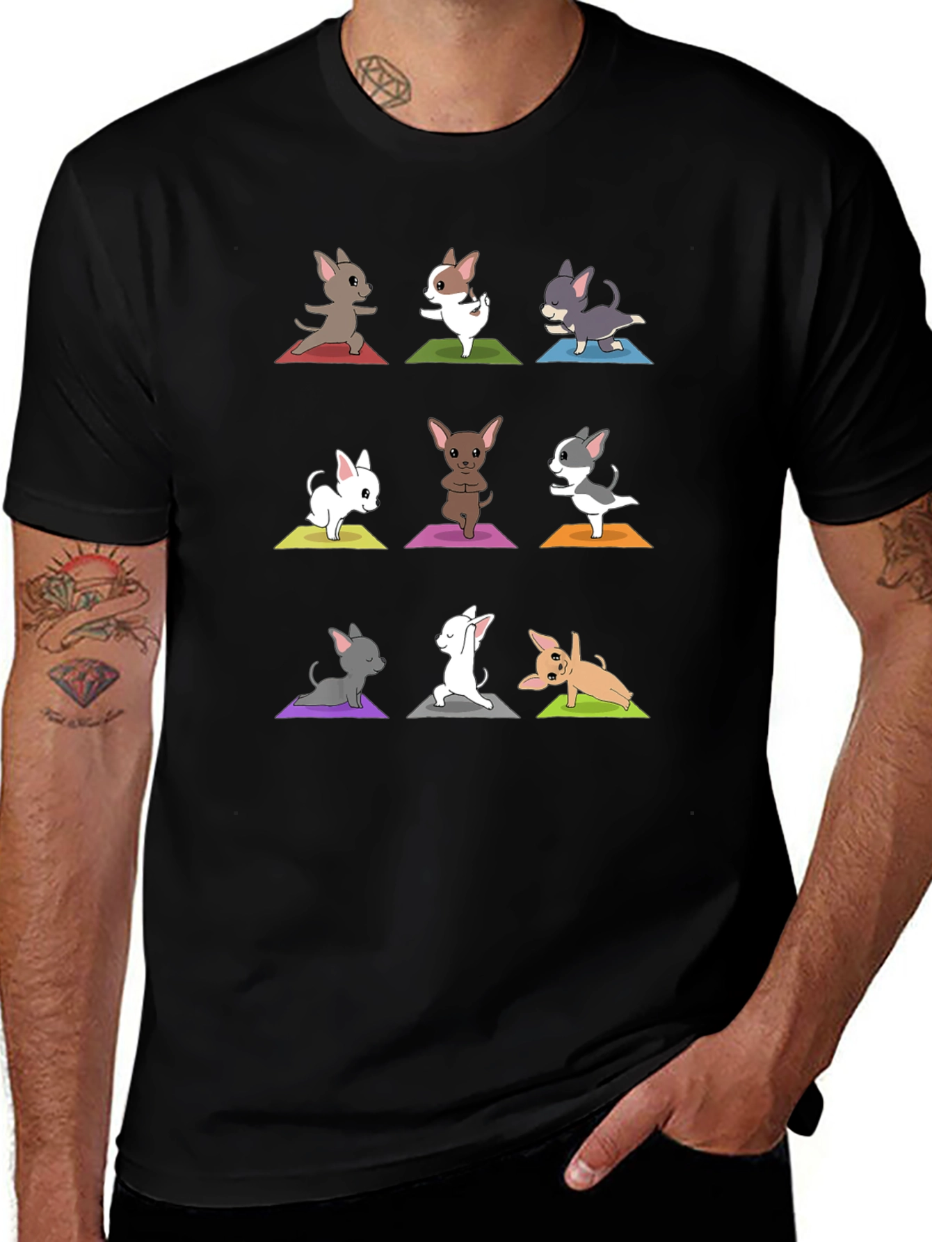 Variant 25 of Yoga Chihuahua T-Shirt - Relaxed Fit