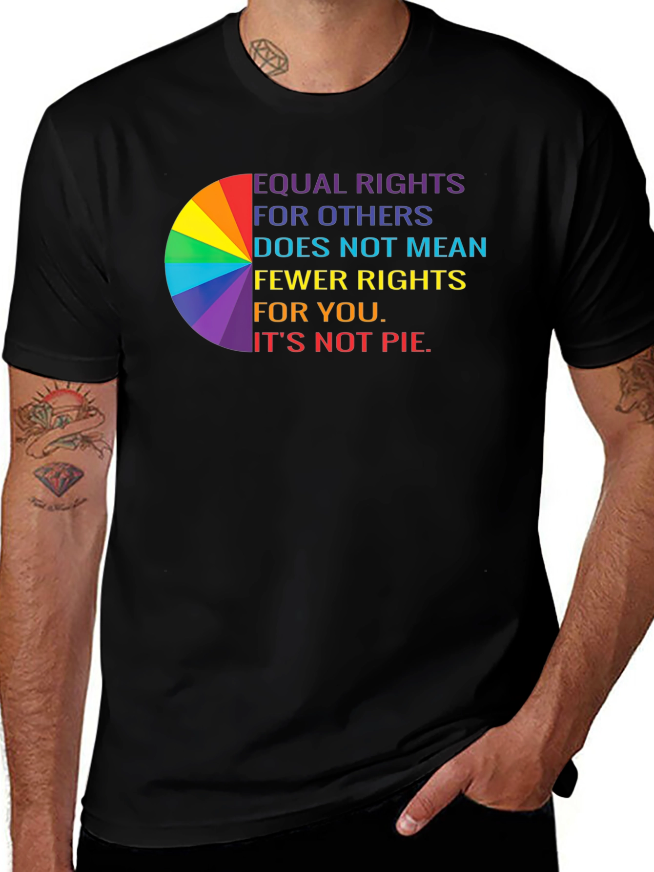 Variant 7 of Equality T-Shirt - Equal Rights For All